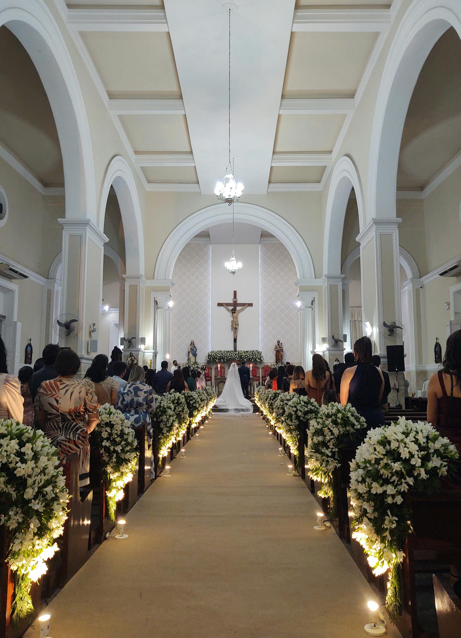 Guests at a wedding chapel | Source: Pexels