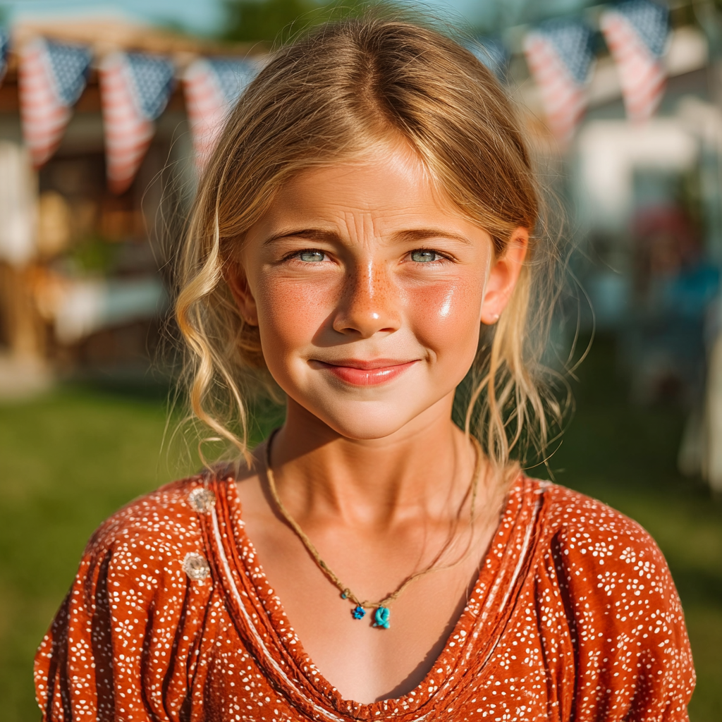 A happy girl at a party | Source: Midjourney