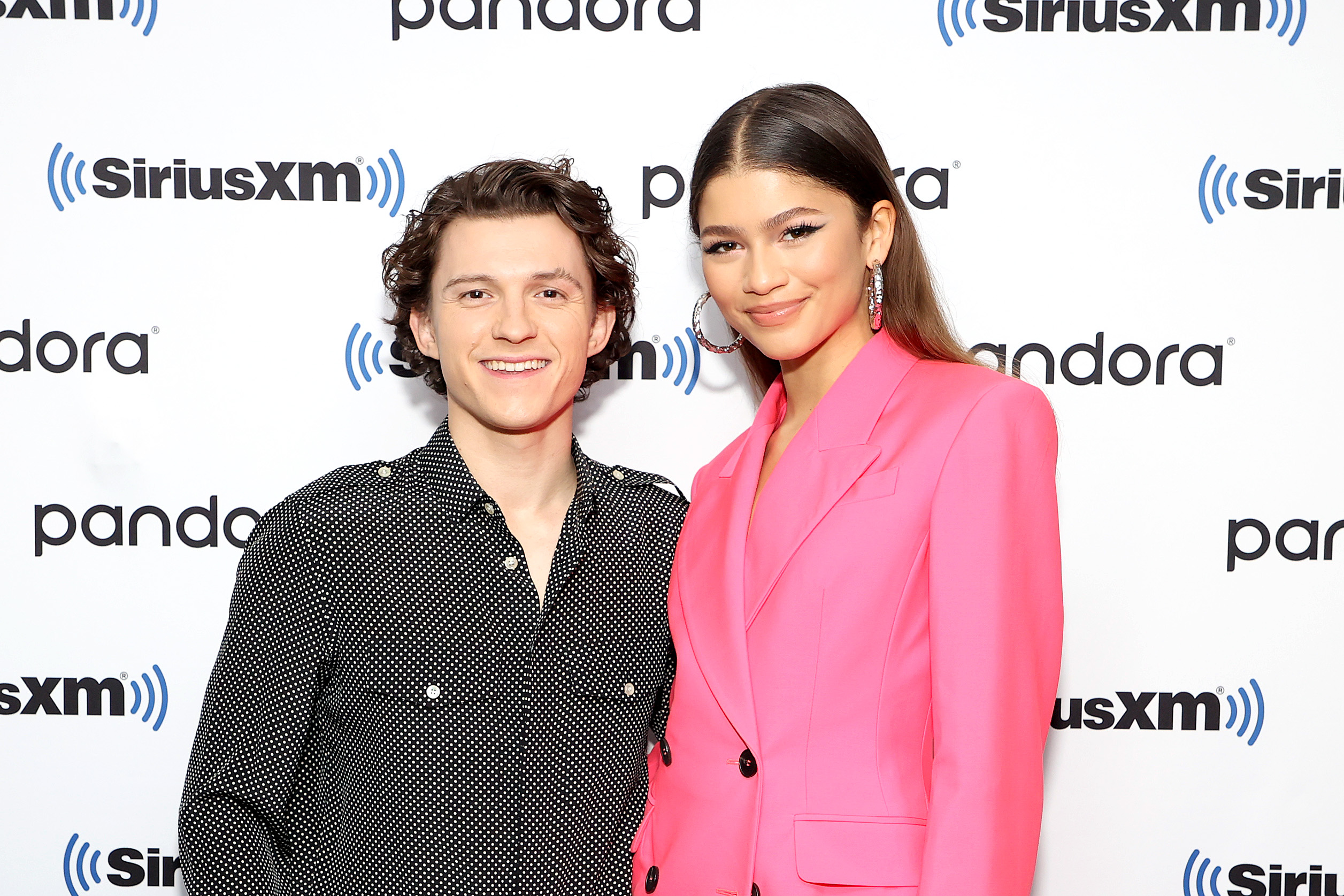 Tom Holland and Zendaya attend SiriusXM's Town Hall with the cast of Spider-Man: No Way Home on December 10, 2021 in New York City. | Source: Getty Images