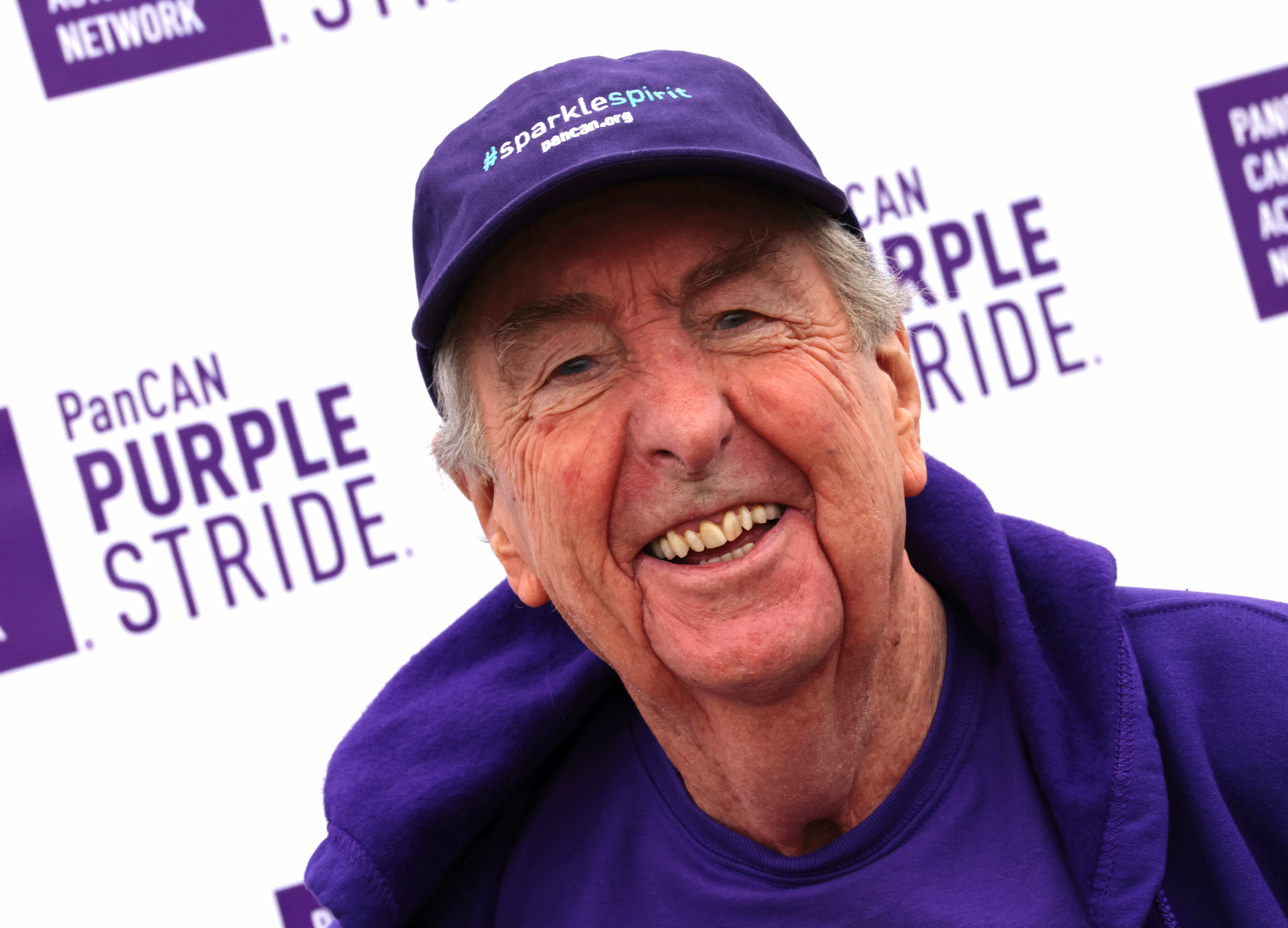 Eric Idle attends PanCAN's Purplestride Los Angeles: The Walk To End Pancreatic Cancer at Santa Monica Pier on April 29, 2023 in Santa Monica, California. | Source: Getty Images