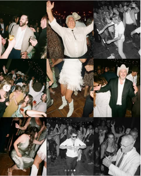 Guests dancing and enjoying a good time at Chloe Mills wedding posted on June 16, 2025 | Source: Instagram//chloenicolemills