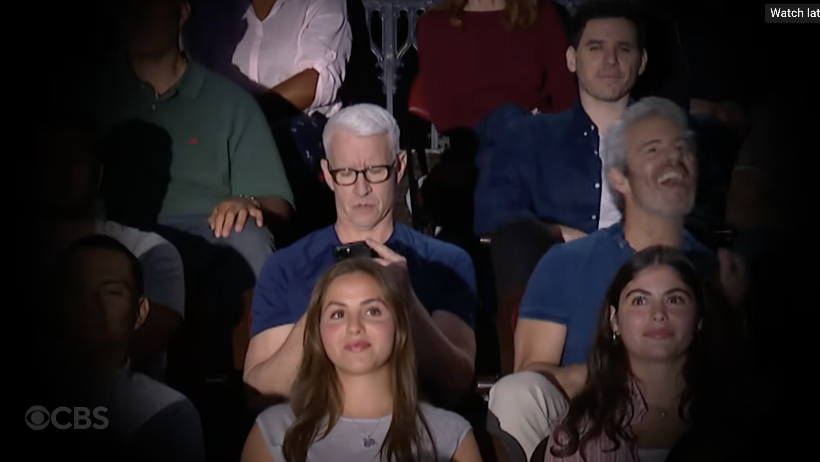 Anderson Cooper and Andy Cohen on the set of “The Late Show with Stephen Colbert,” aired July 21, 2025 | Source: YouTube / The Late Show with Stephen Colbert