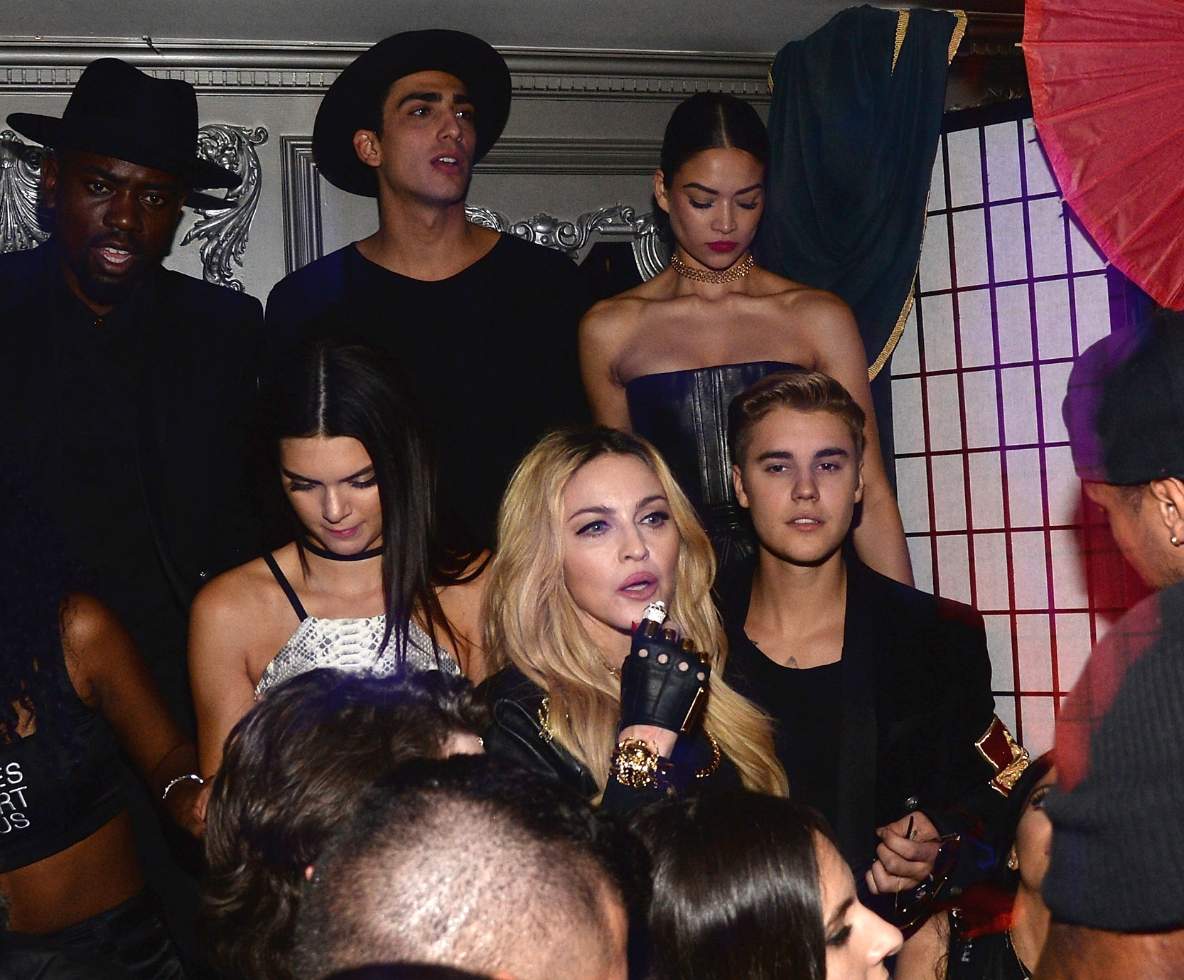 Kendall Jenner, Madonna and Justin Bieber attend Rihanna's private Met Gala after party at Up & Down on May 4, 2015, in New York City. | Source: Getty Images