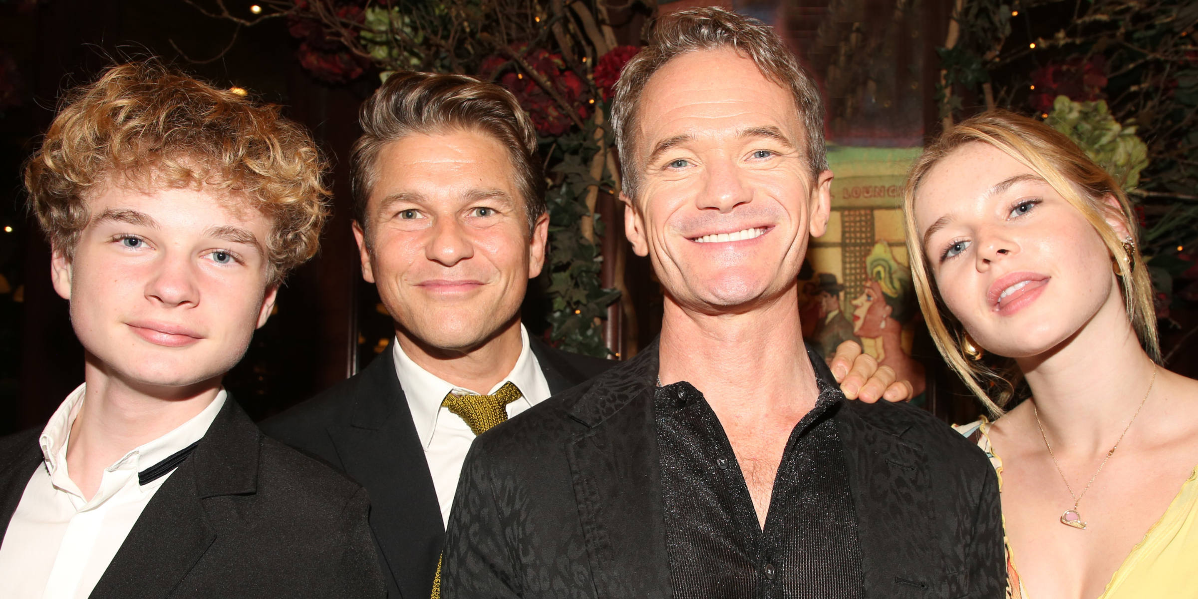 Gideon and Harper Burtka-Harris, David Burtka, and Neil Patrick Harris | Source: Getty Images