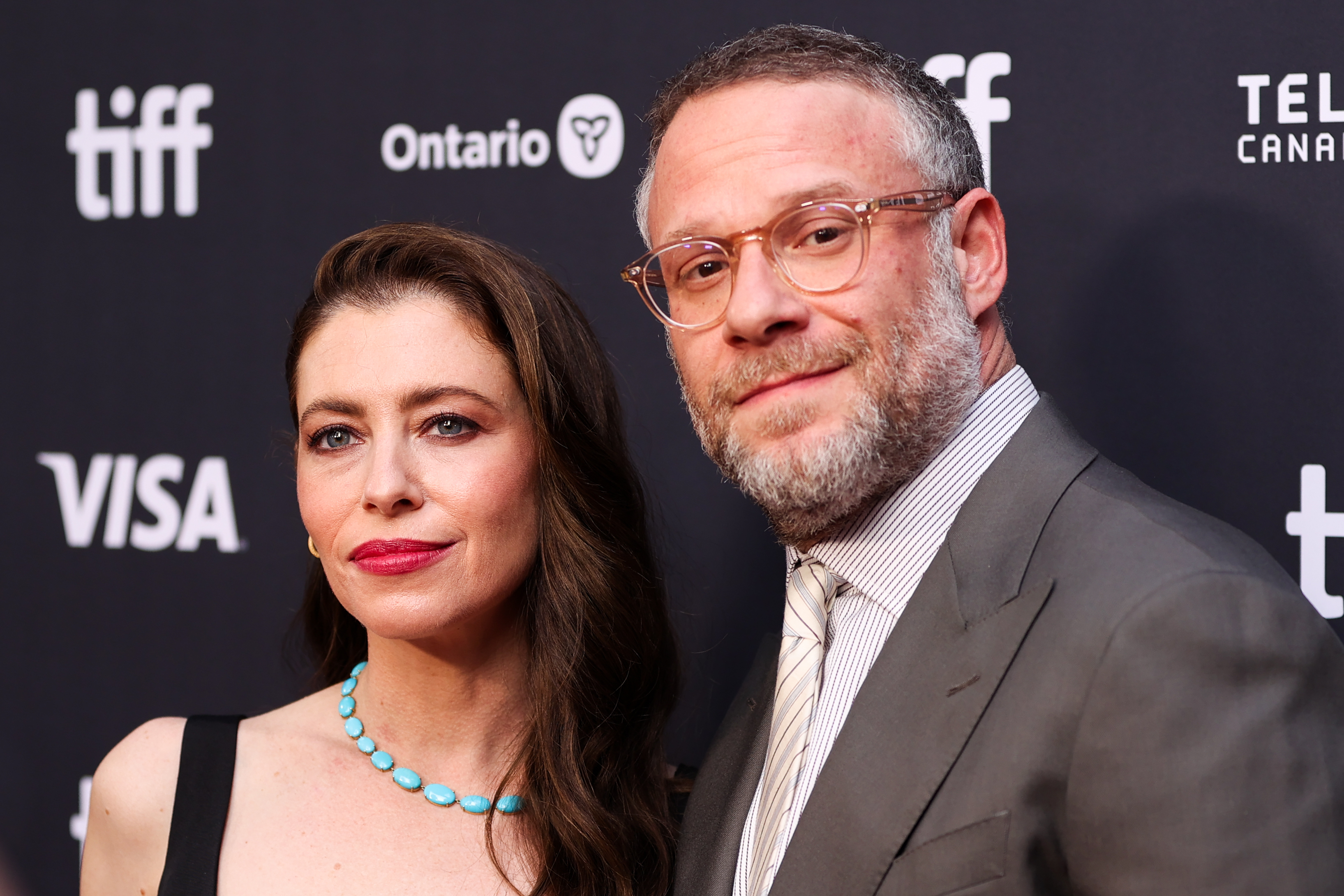 Lauren Miller Rogen and Seth Rogen at the "Babies" premiere at the 51st Toronto International Film Festival on September 12, 2026 in Toronto, Ontario. | Source: Getty Images