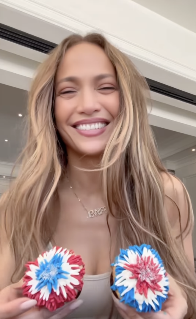 Jennifer Lopez takes a humorous video to mark the Fourth of July holiday with her friends, as posted on July 4, 2025 | Source: Instagram/jlo