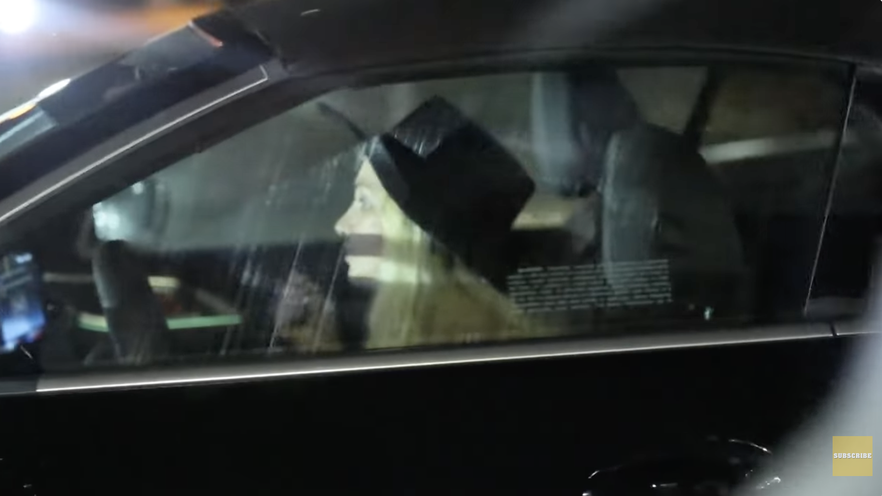 Britney Spears photographed inside her car in Thousand Oaks, California, on October 22, 2025. | Source: YouTube/Page Six