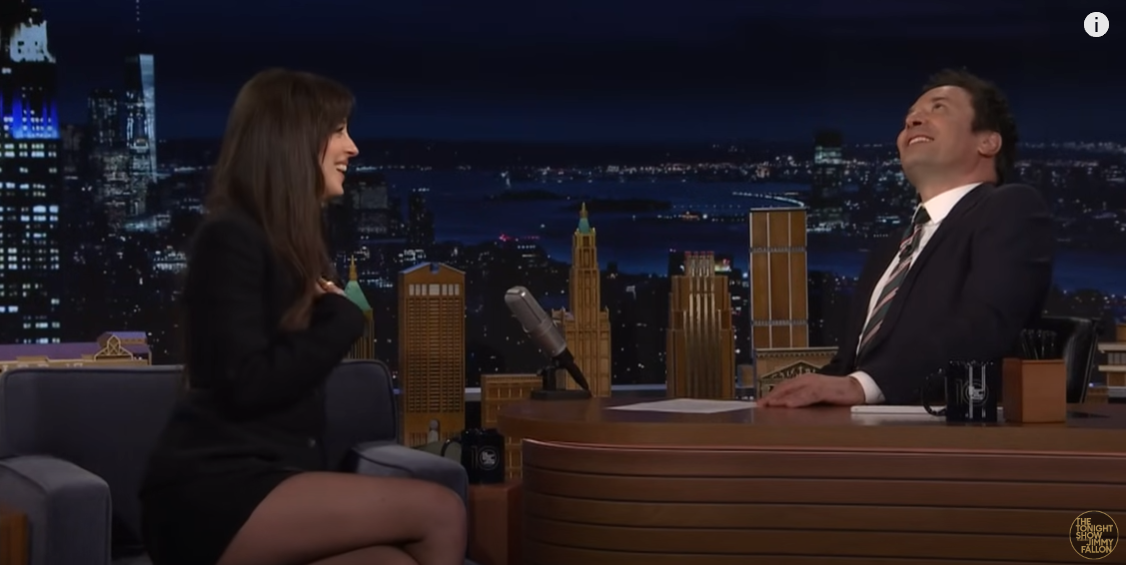 Dakota Johnson during an interview on "The Tonight Show Starring Jimmy Fallon" Monday, June 2, 2025. | Source: YouTube/The Tonight Show Starring Jimmy Fallon