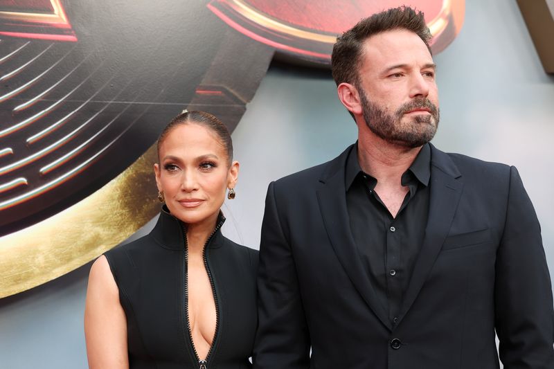 Jennifer Lopez and Ben Affleck at the LA premiere of "The Flash" on June 12, 2023 in Hollywood, California. | Source: Getty Images