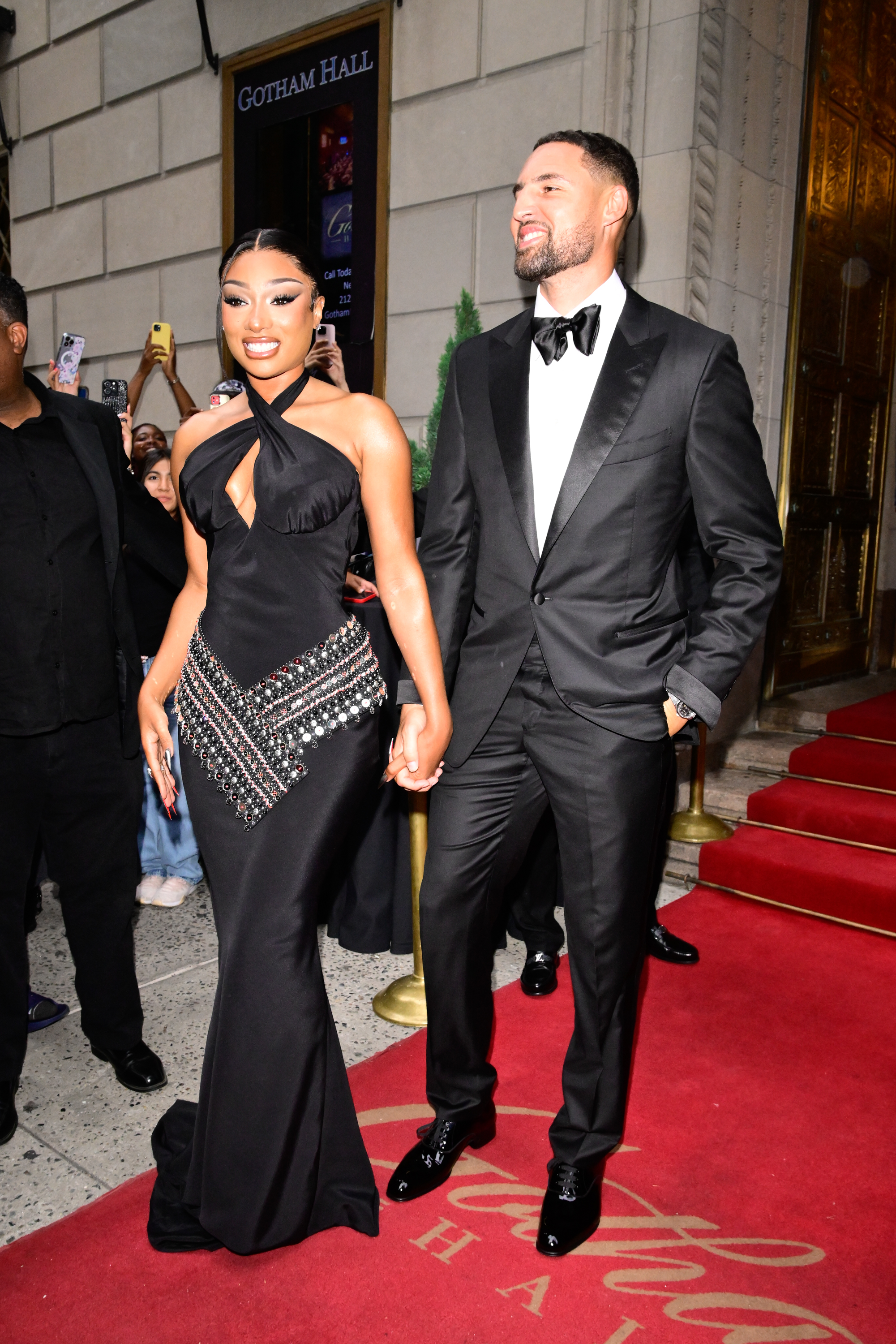 Klay Thompson and Megan Thee Stallion attend Megan Thee Stallion's Pete & Thomas Foundation Gala at Gotham Hall on July 16, 2025, in New York City. | Source: Getty Images