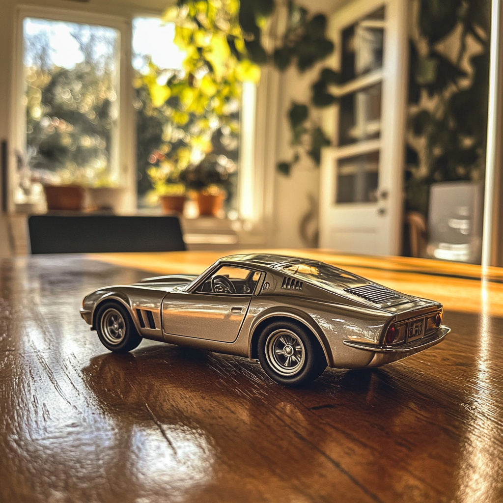 A toy car on a table | Source: Midjourney