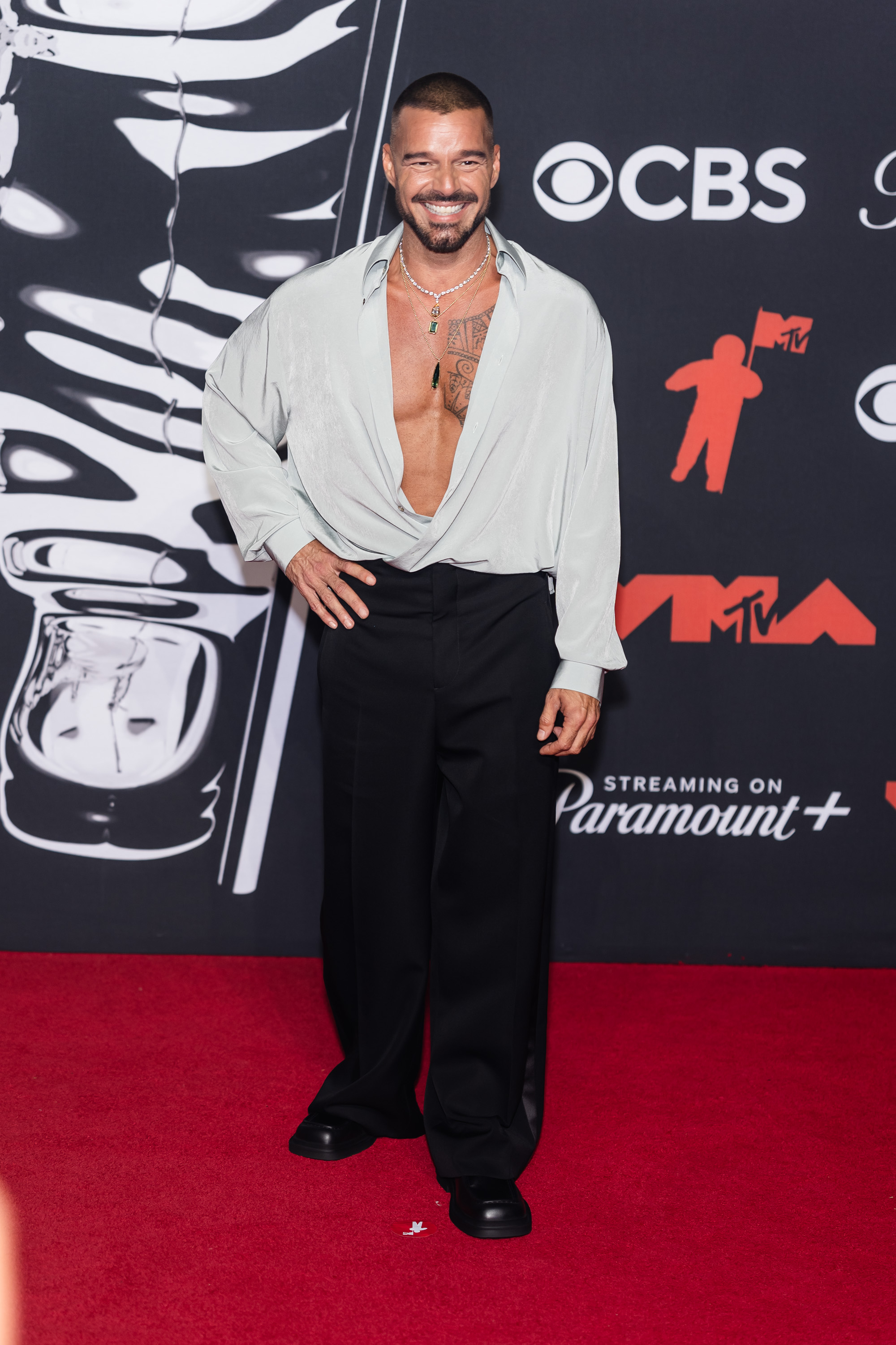 Ricky Martin attends the 2025 MTV Video Music Awards at UBS Arena on September 7, 2025, in Elmont, New York. | Source: Getty Images