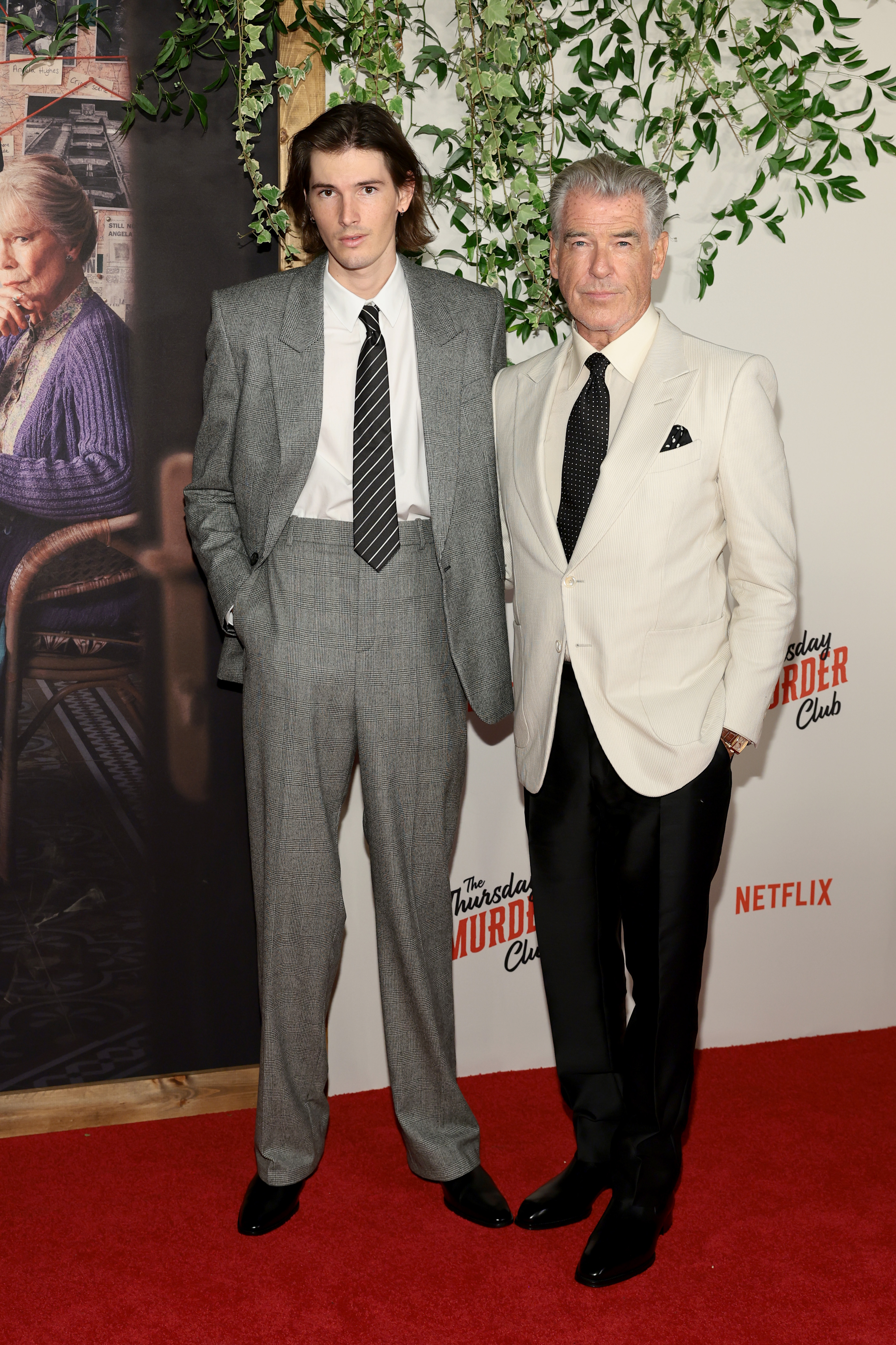 Dylan and Pierce Brosnan attend Netflix's "The Thursday Murder Club" New York Screening at The Plaza Hotel on August 14, 2025 in New York City. | Source: Getty Images