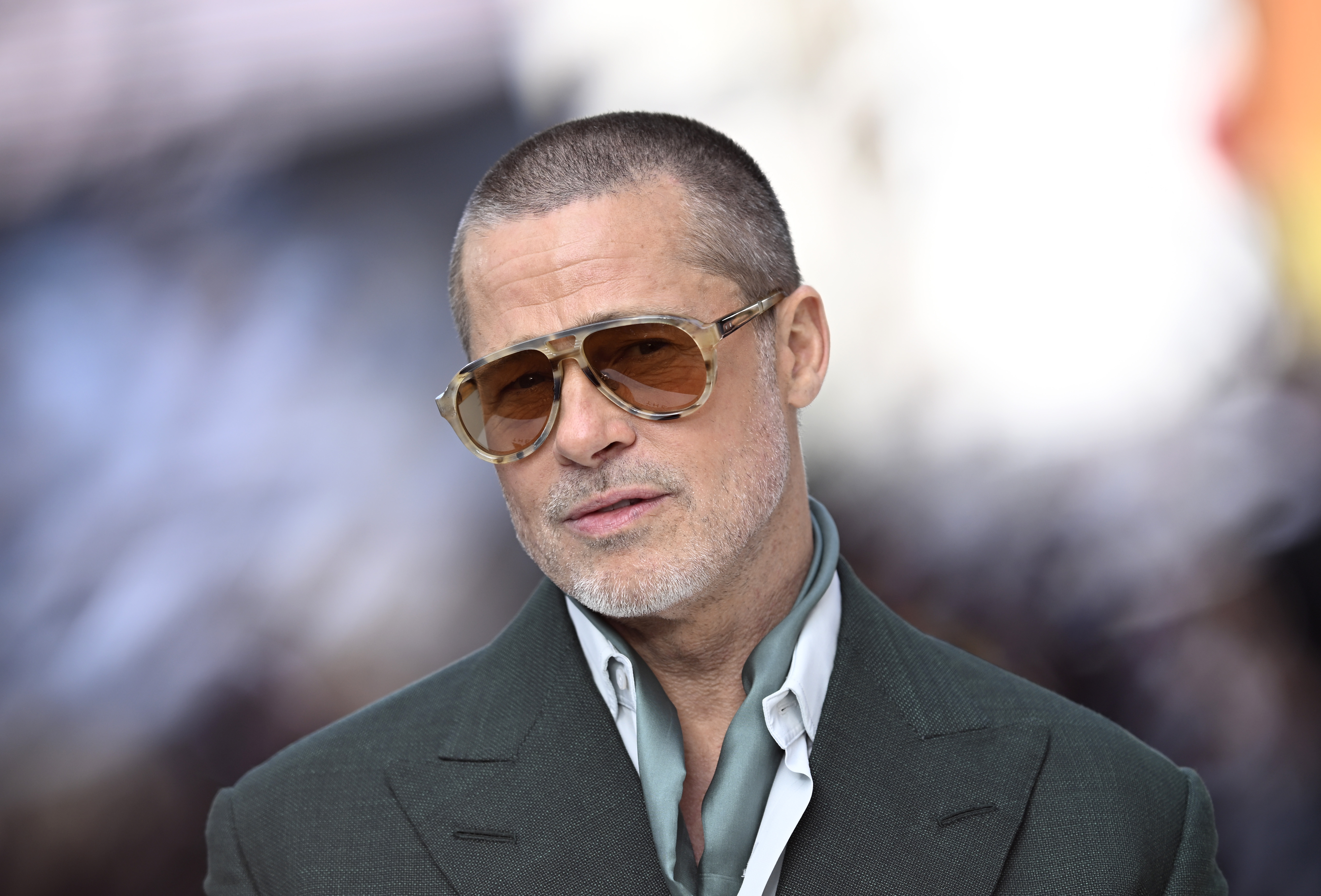 Brad Pitt attends the "F1: The Movie" European Premiere at Cineworld Leicester Square on June 23, 2025 in London, England. | Source: Getty Images