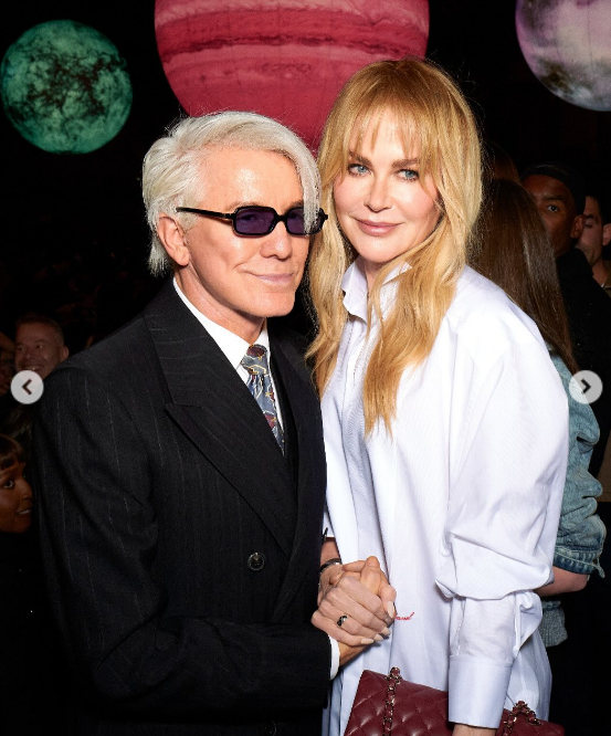 Nicole Kidman and director Baz Luhrmann posing together at Chanel's show for Paris Fashion Week, from her post dated October 7, 2025 | Source: Instagram/nicolekidman