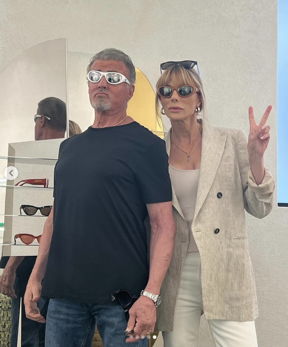 Sylvester and Jennifer Stallone, posted on August 14, 2025. | Source: Instagram/officialslystallone