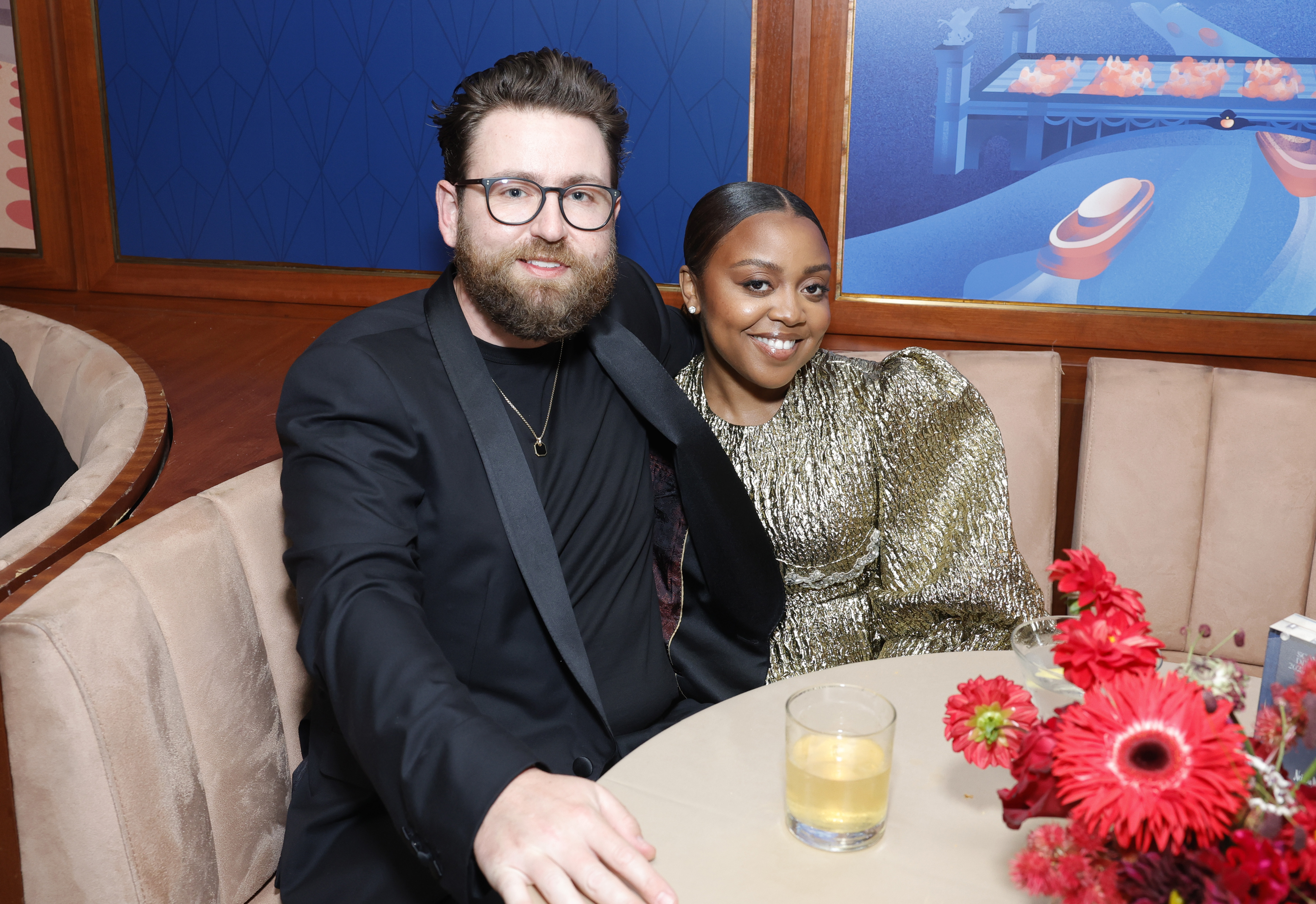 Kevin Jay Anik and Quinta Brunson attend Neiman Marcus Creates the Magic Holiday Launch Event at Sunset Tower Hotel on October 24, 2023, in Los Angeles, California. | Source: Getty Images