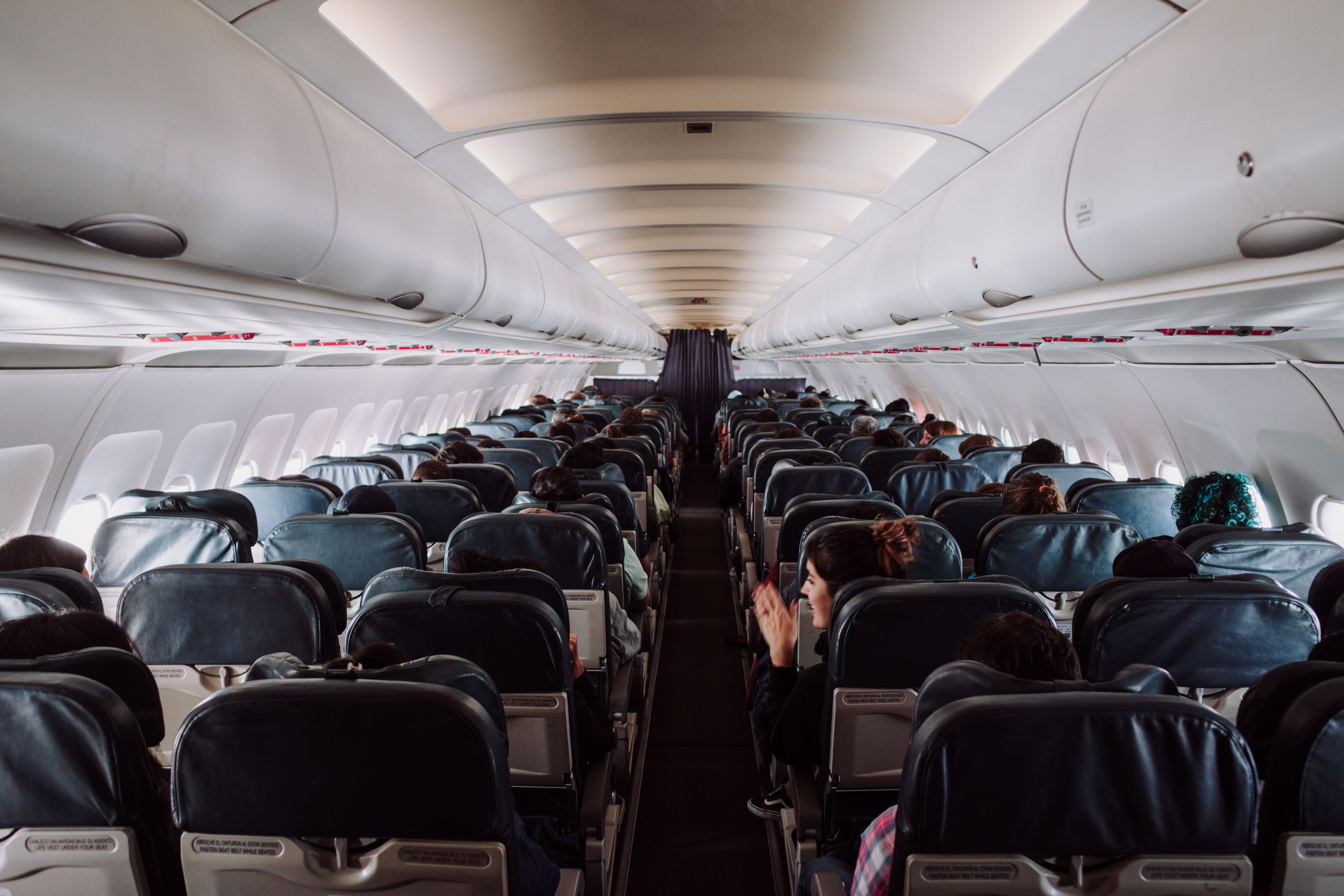 A full aircraft cabin | Source: Pexels