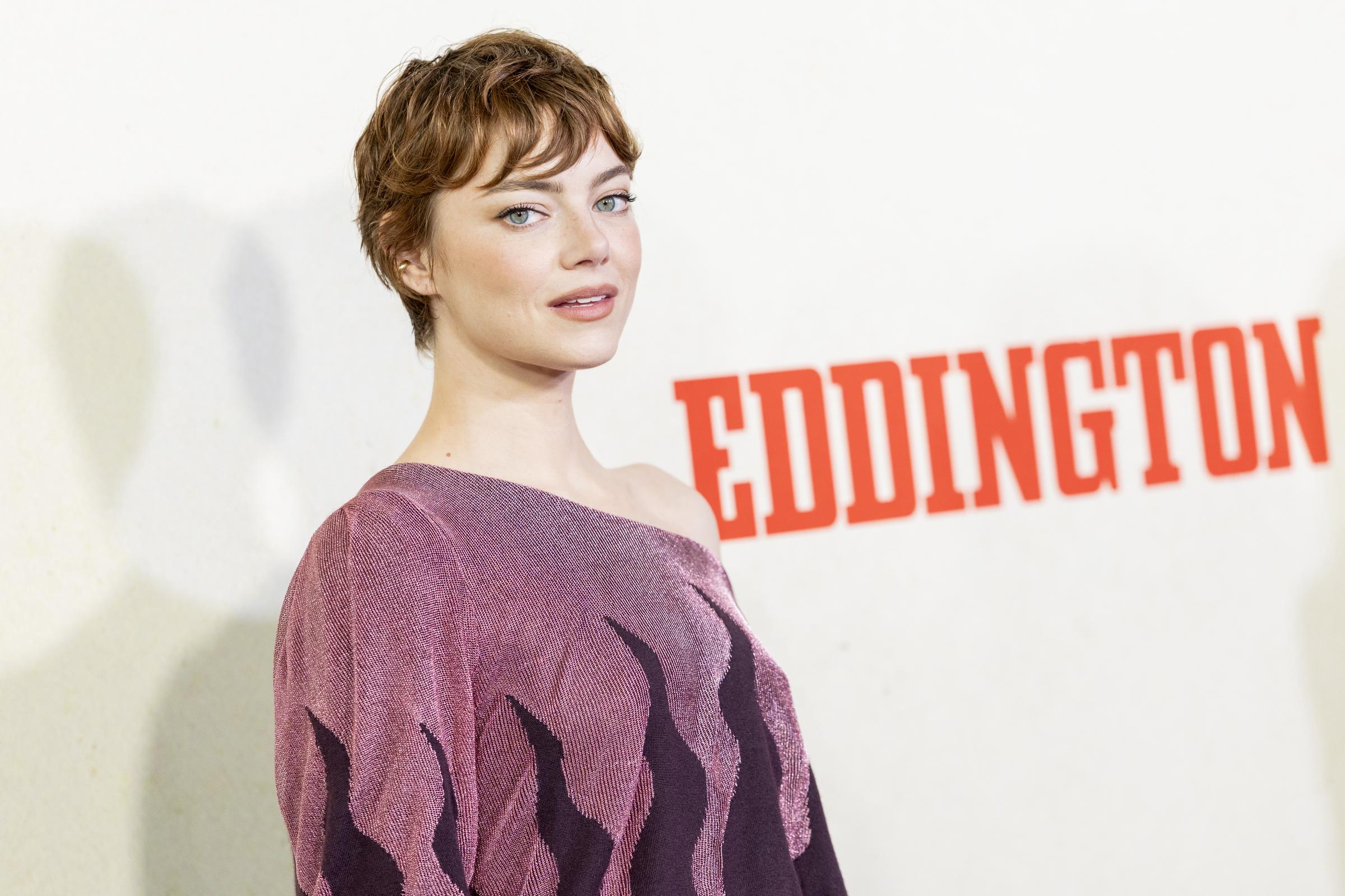Emma Stone attends the Los Angeles premiere of A24's "Eddington" at DGA Theater Complex on June 26, 2025, in Los Angeles, California. | Source: Getty Images