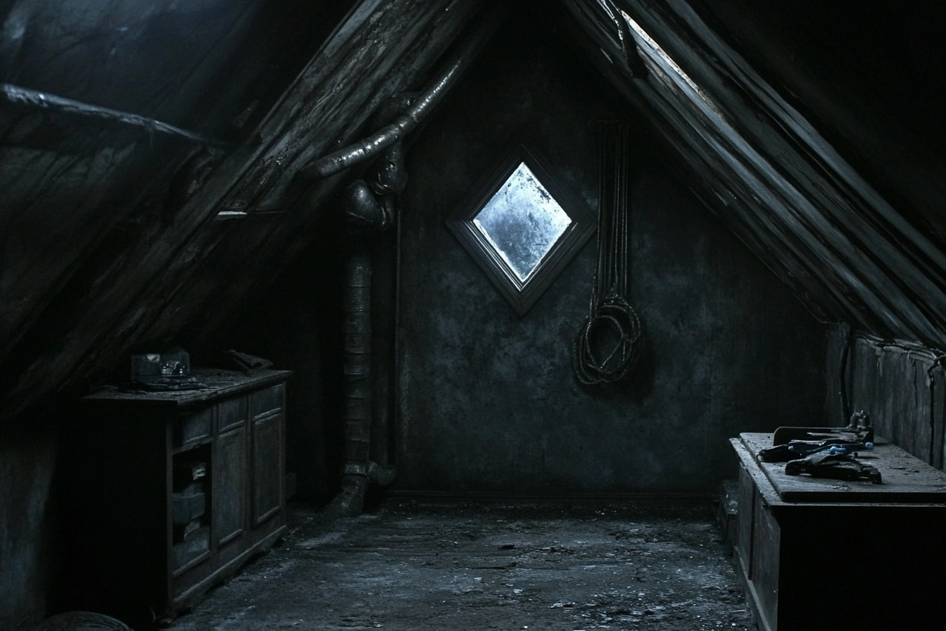 A dark attic | Source: Midjourney