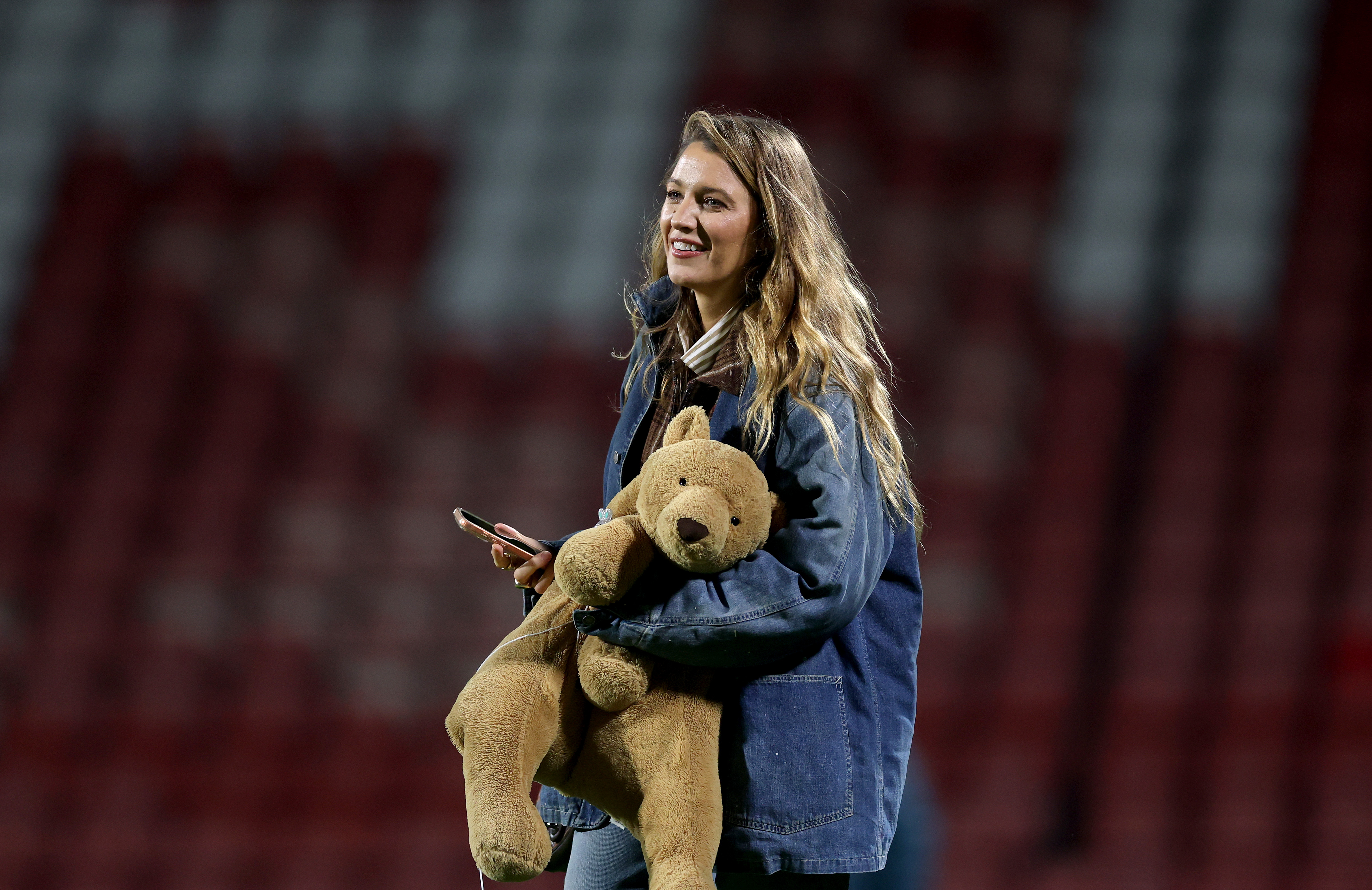 Blake Lively after the Emirates FA Cup Fifth Round match between Wrexham and Chelsea on March 07, 2026 in Wrexham, Wales. | Source: Getty Images