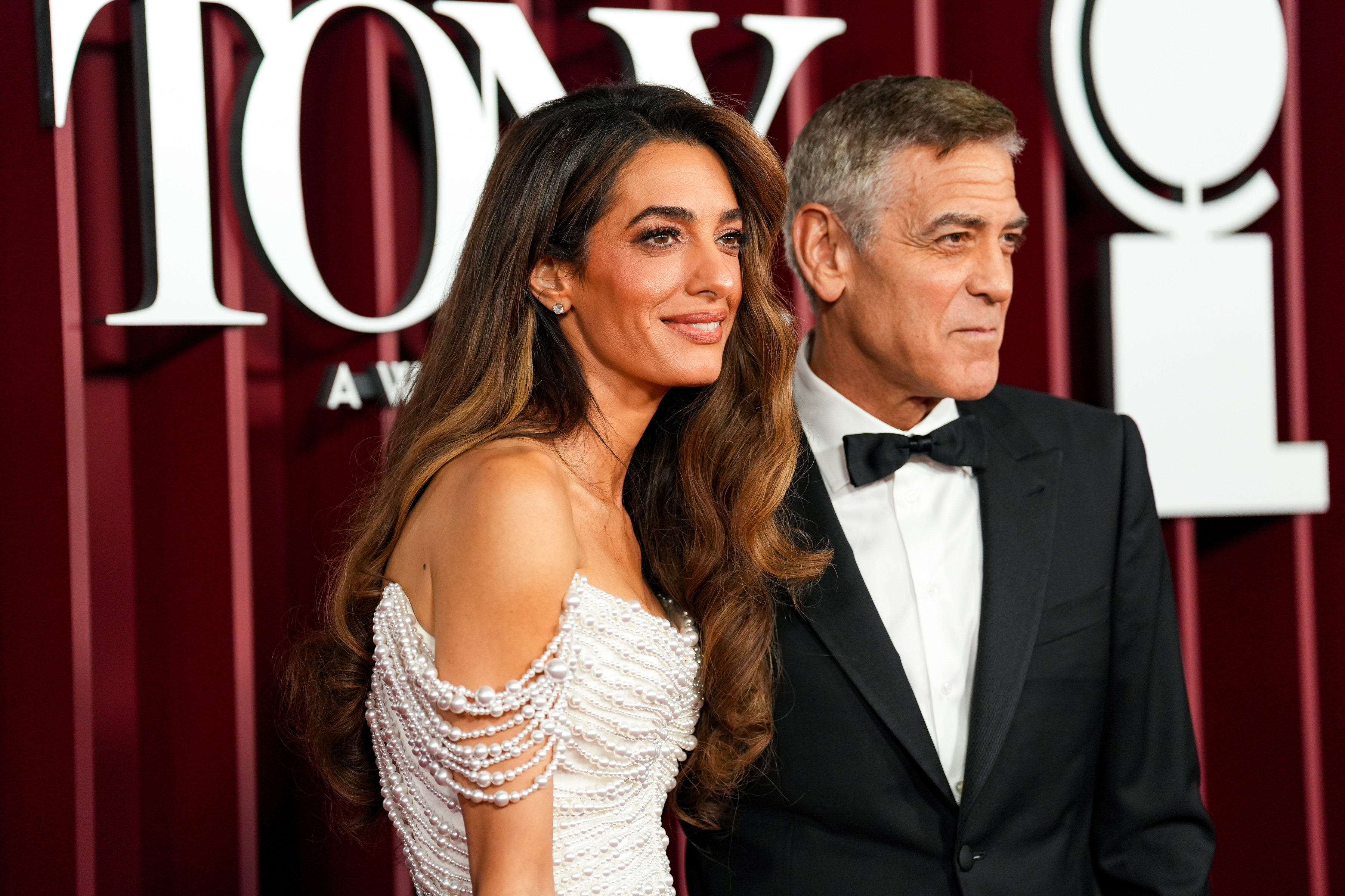 Amal and George Clooney attend The 78th Annual Tony Awards at Radio City Music Hall on June 8, 2025, in New York City. | Source: Getty Images