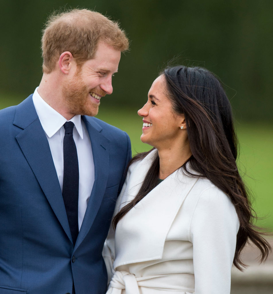 Prince Harry and Meghan Markle at Kensington Palace on November 27, 2017 | Source: Getty Images