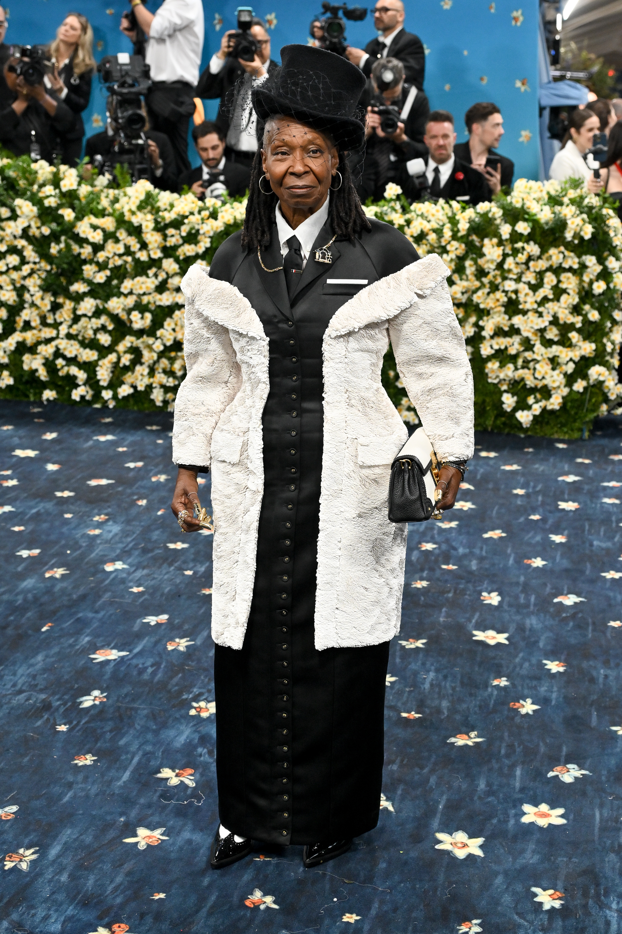 Whoopi Goldberg attends the 2025 Met Gala Celebrating "Superfine: Tailoring Black Style" at Metropolitan Museum of Art on May 5, 2025, in New York City. | Source: Getty Images