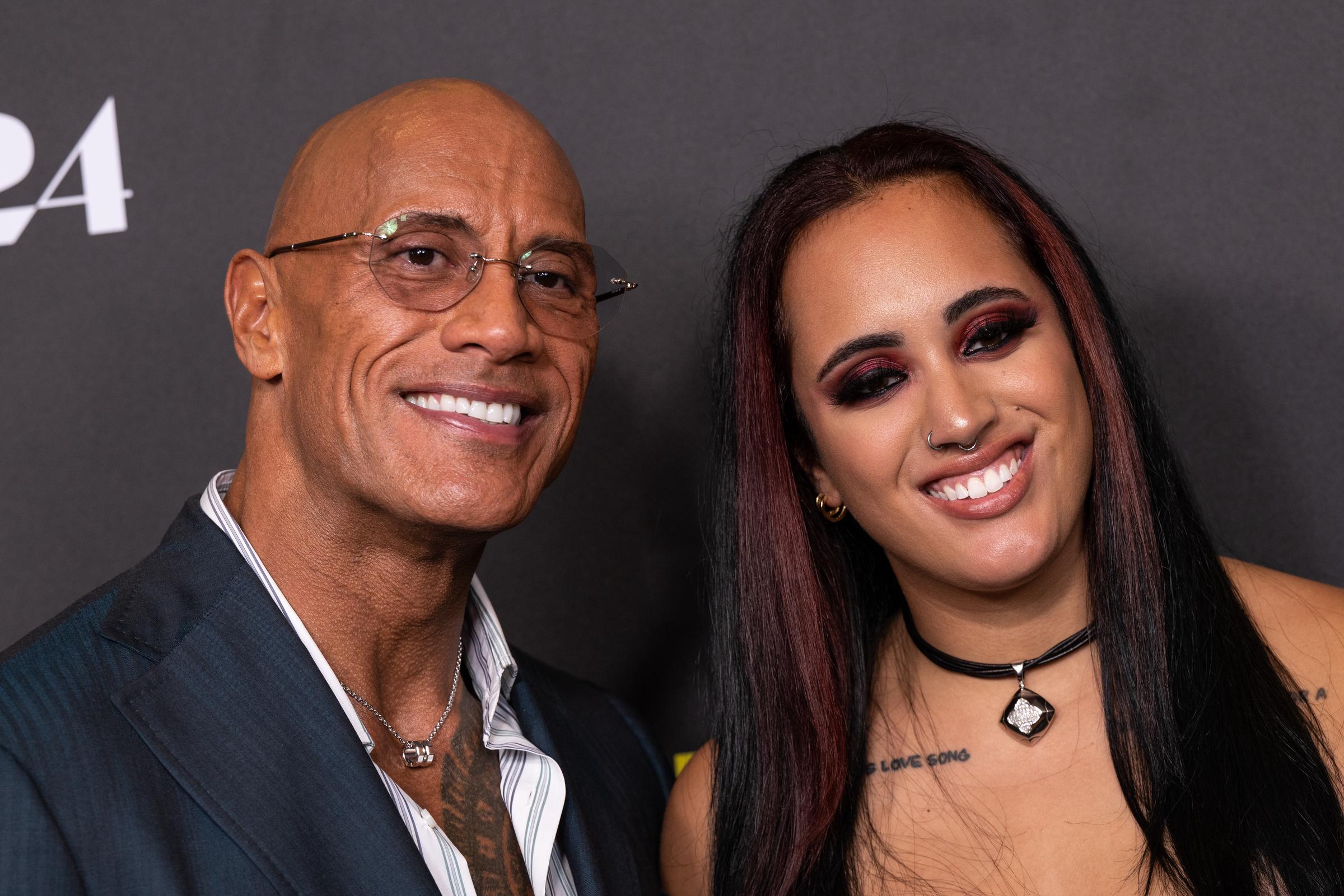 Dwayne Johnson and Ava Raine attend "The Smashing Machine" U.K. special screening at Odeon Luxe West End on September 24, 2025, in London, England. | Source: Getty Images
