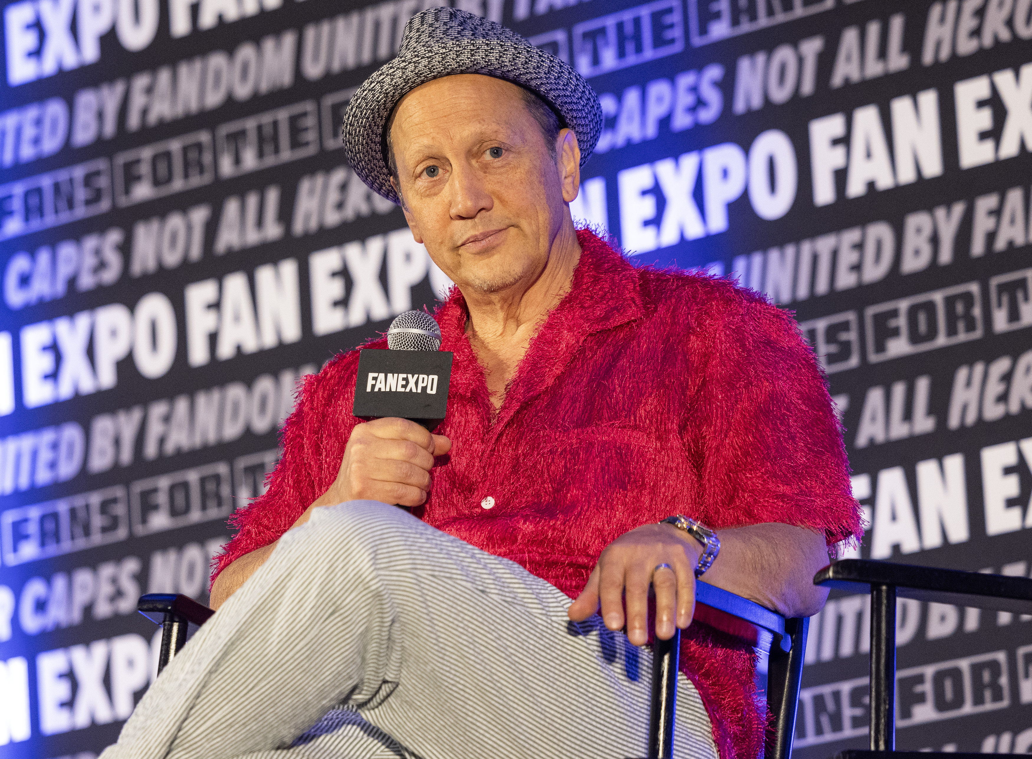 Rob Schneider during the FanExpo Chicago 2025 on August 16, 2025 in Rosemont, Illinois. | Source: Getty Images
