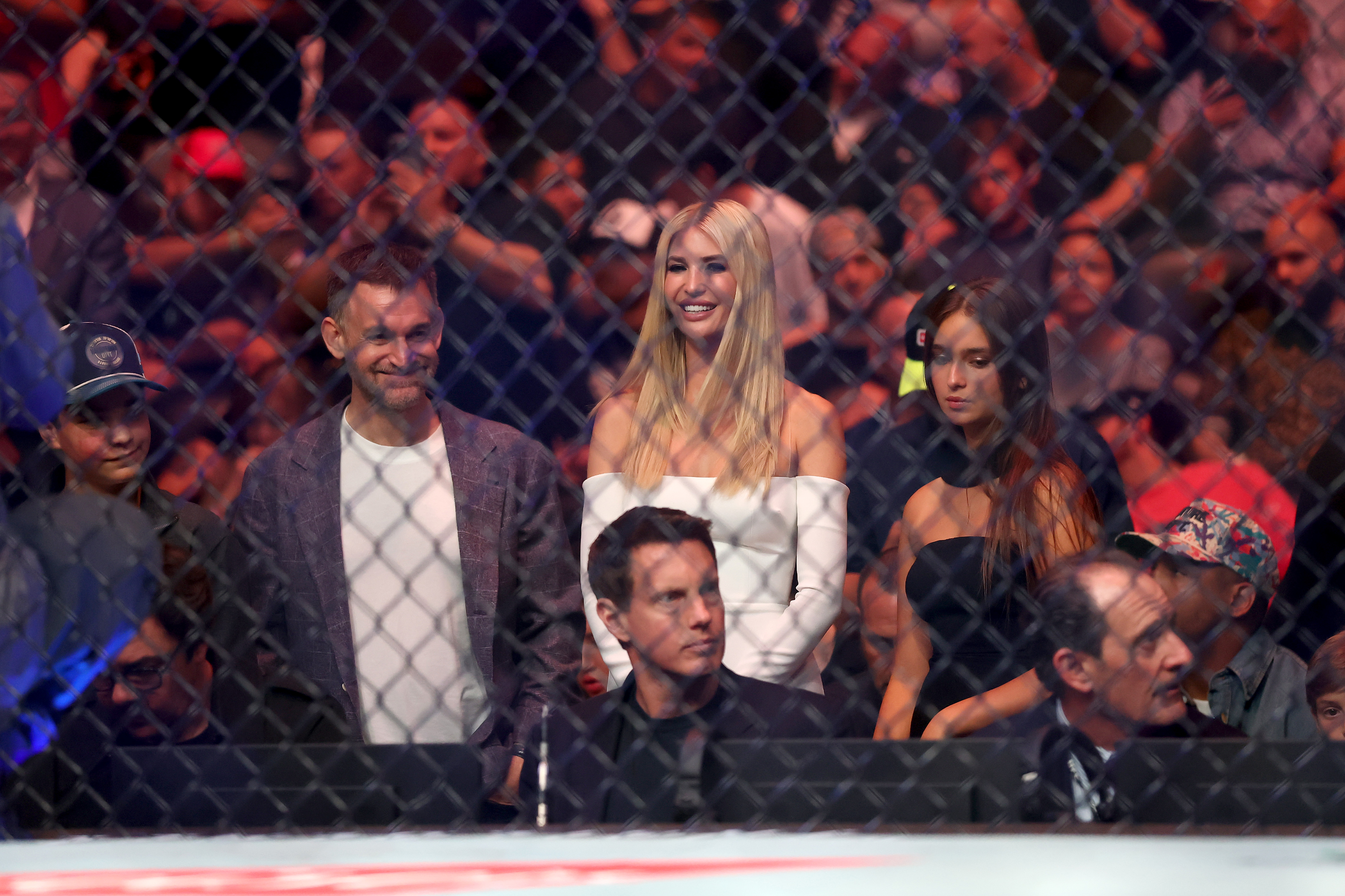 Ivanka Trump and her family look on during UFC 316 at the Prudential Center on June 7, 2025, in Newark, New Jersey. | Source: Getty Images
