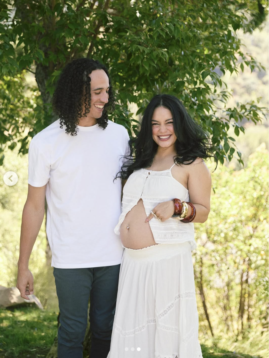 Vanessa Hudgens and Cole Tucker pose for a photo as posted on Instagram on July 12, 2025 | Source: Instagram/vanessahudgens