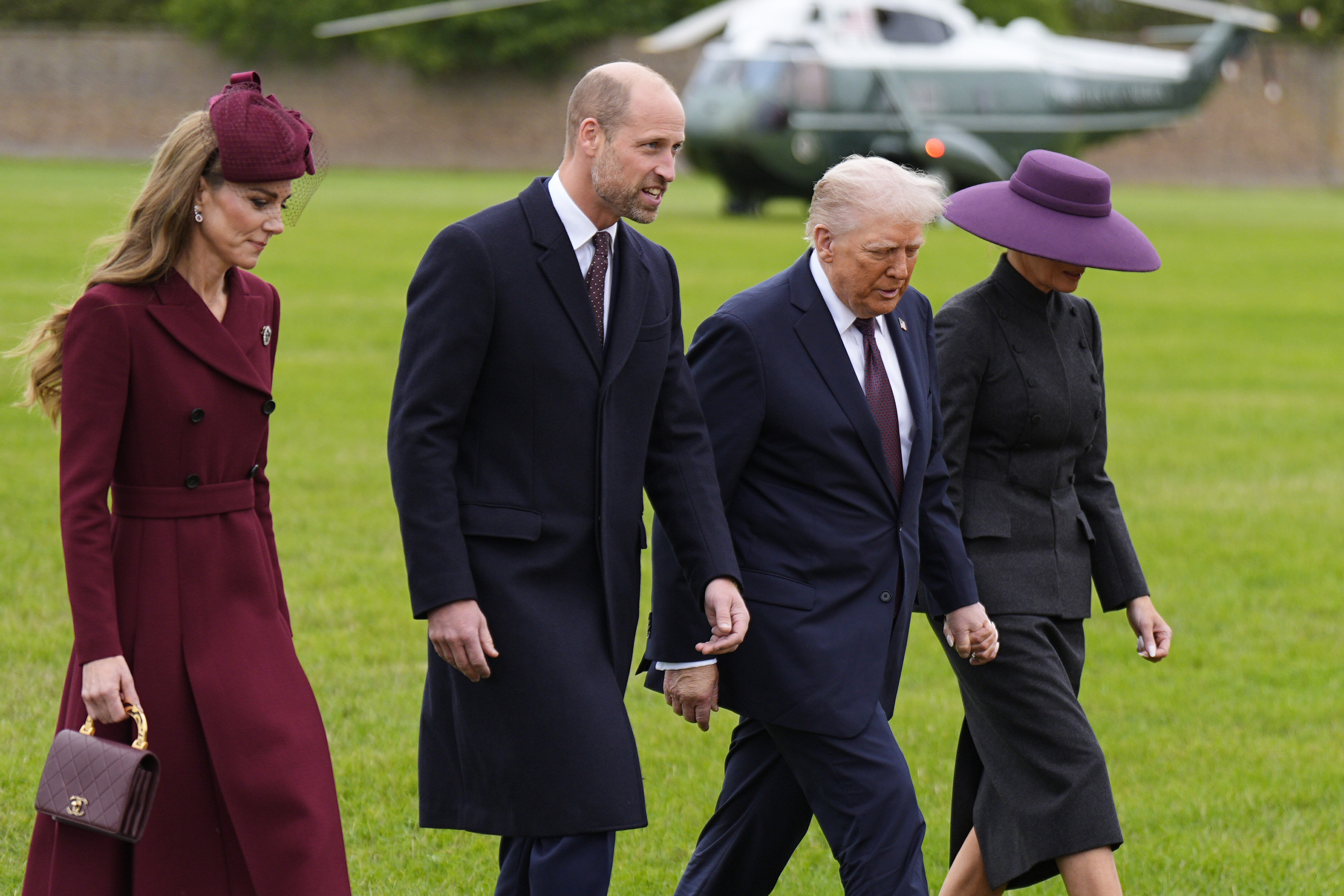 Princess Catherine, Prince William, President Donald Trump, and First Lady Melania Trump on September 17, 2025. | Source: Getty Images