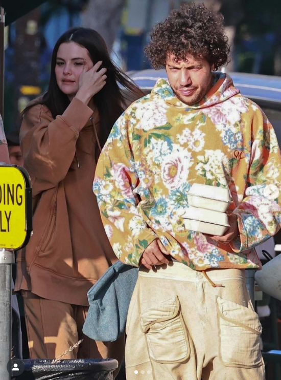 Selena Gomez and Benny Blanco in a post shared on June 26, 2025. | Source: Instagram/justjared