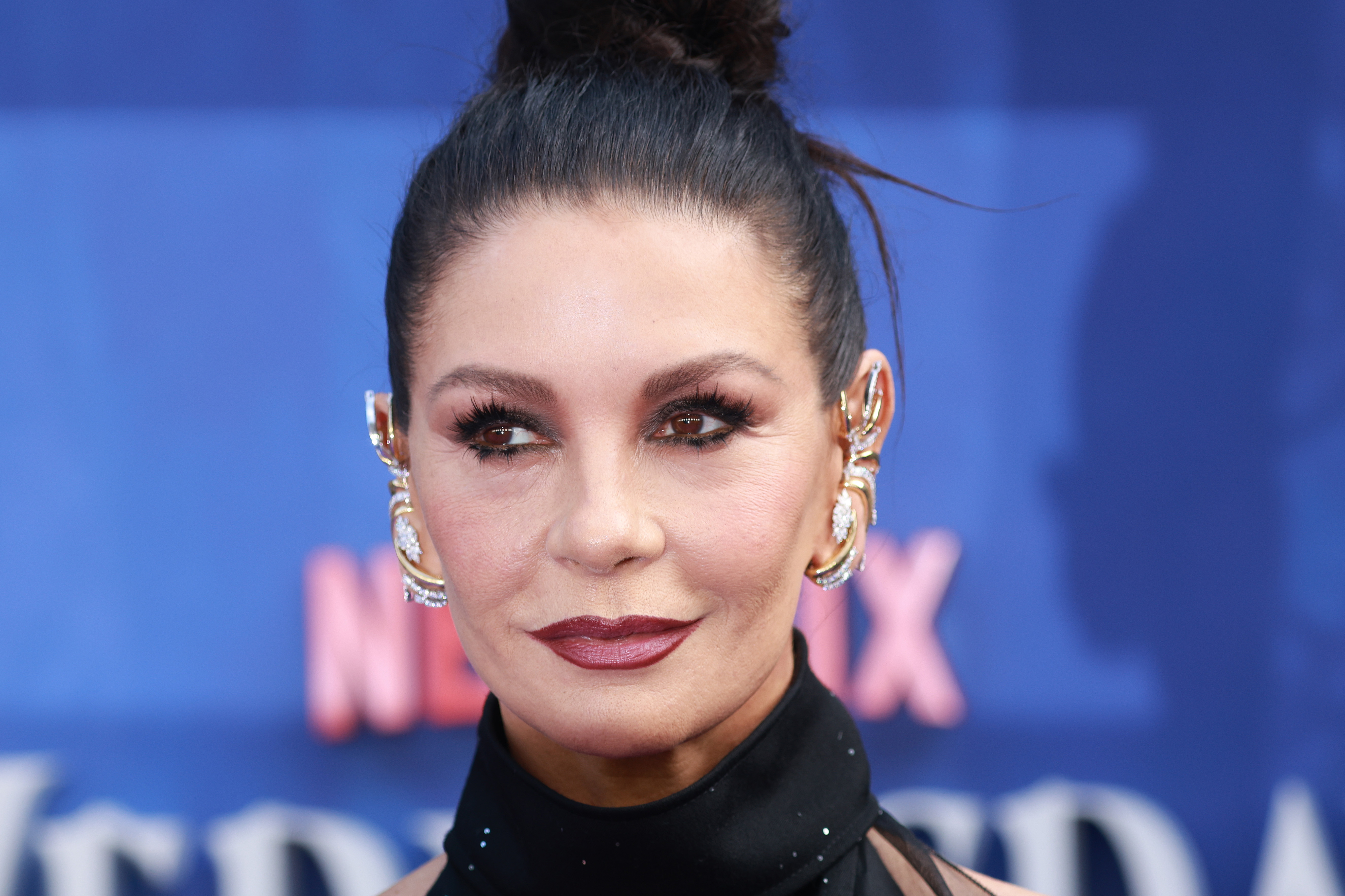 Catherine Zeta-Jones attends the "Wednesday" Season 2, Part 1 Global Premiere at Central Hall, Westminster on July 30, 2025 in London, England. | Source: Getty Images