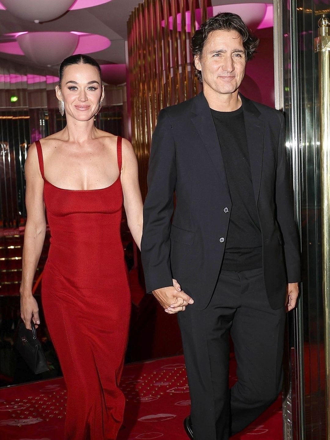 Katy Perry and Justin Trudeau are seen leaving Crazy Horse Paris on October 25, 2025, in Paris, France. | Source: Instagram/people