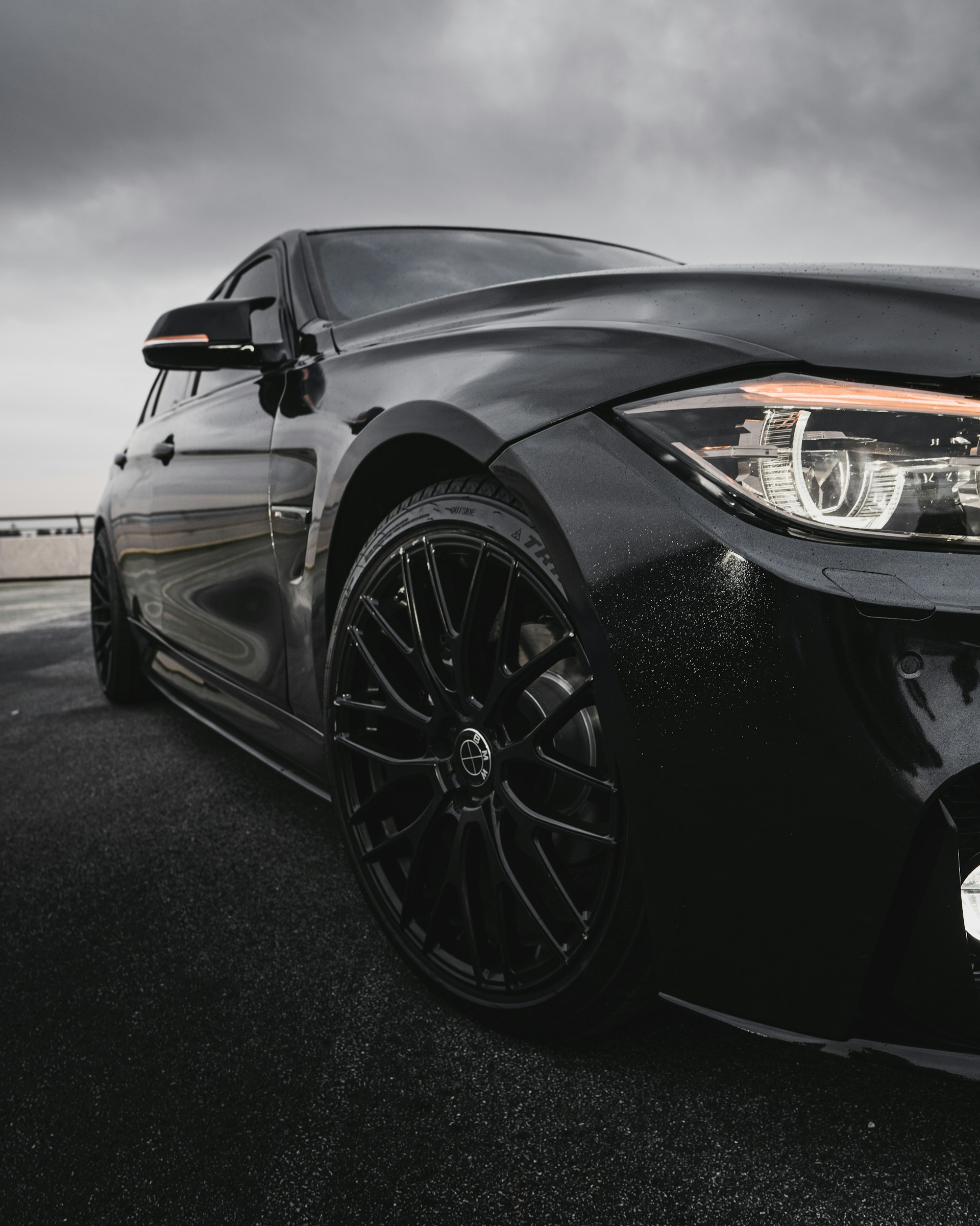 A black BMW on the road | Source: Unsplash