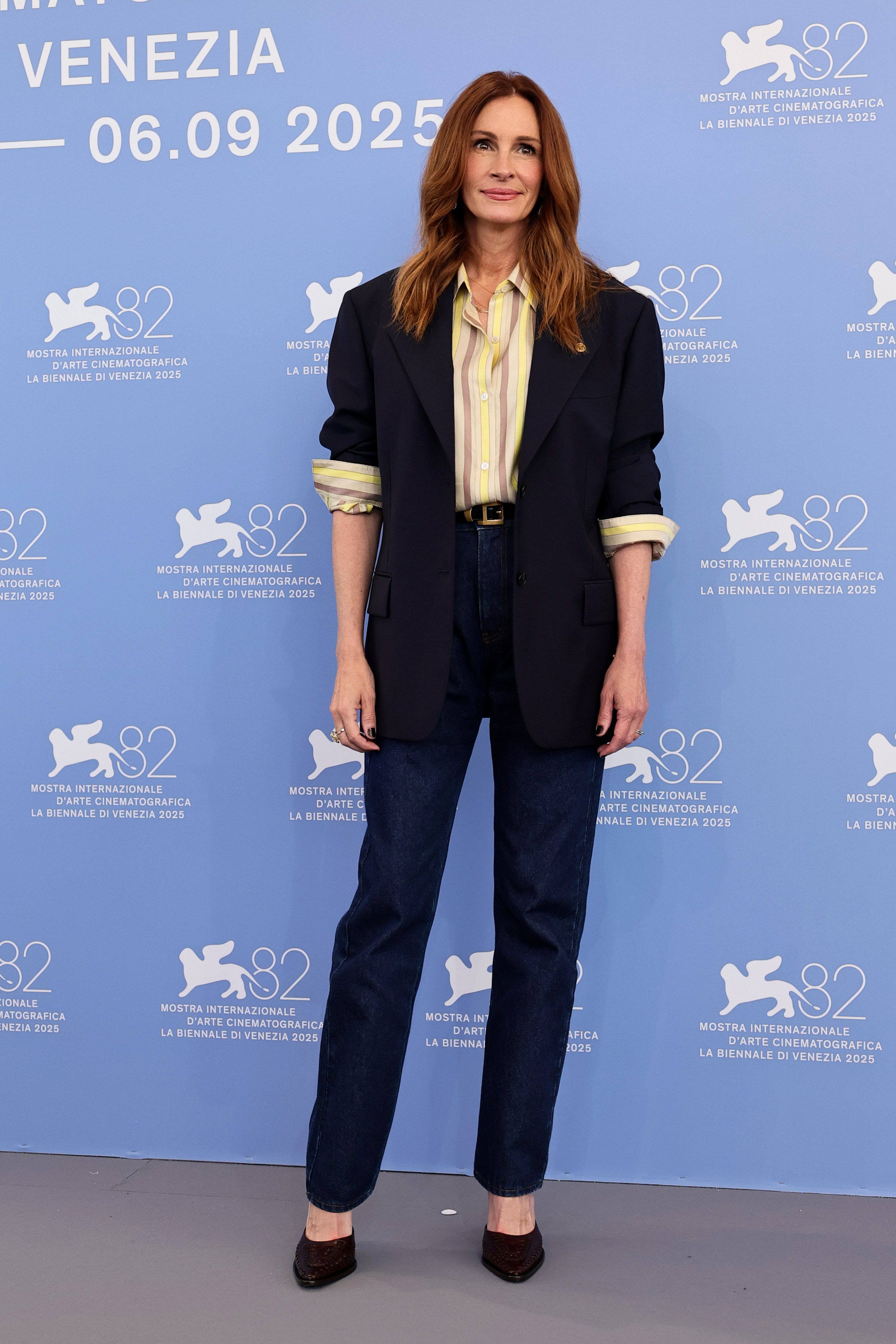 Julia Roberts attends the "After The Hunt" photocall during the 82nd Venice International Film Festival on August 29, 2025, in Venice, Italy. | Source: Getty Images