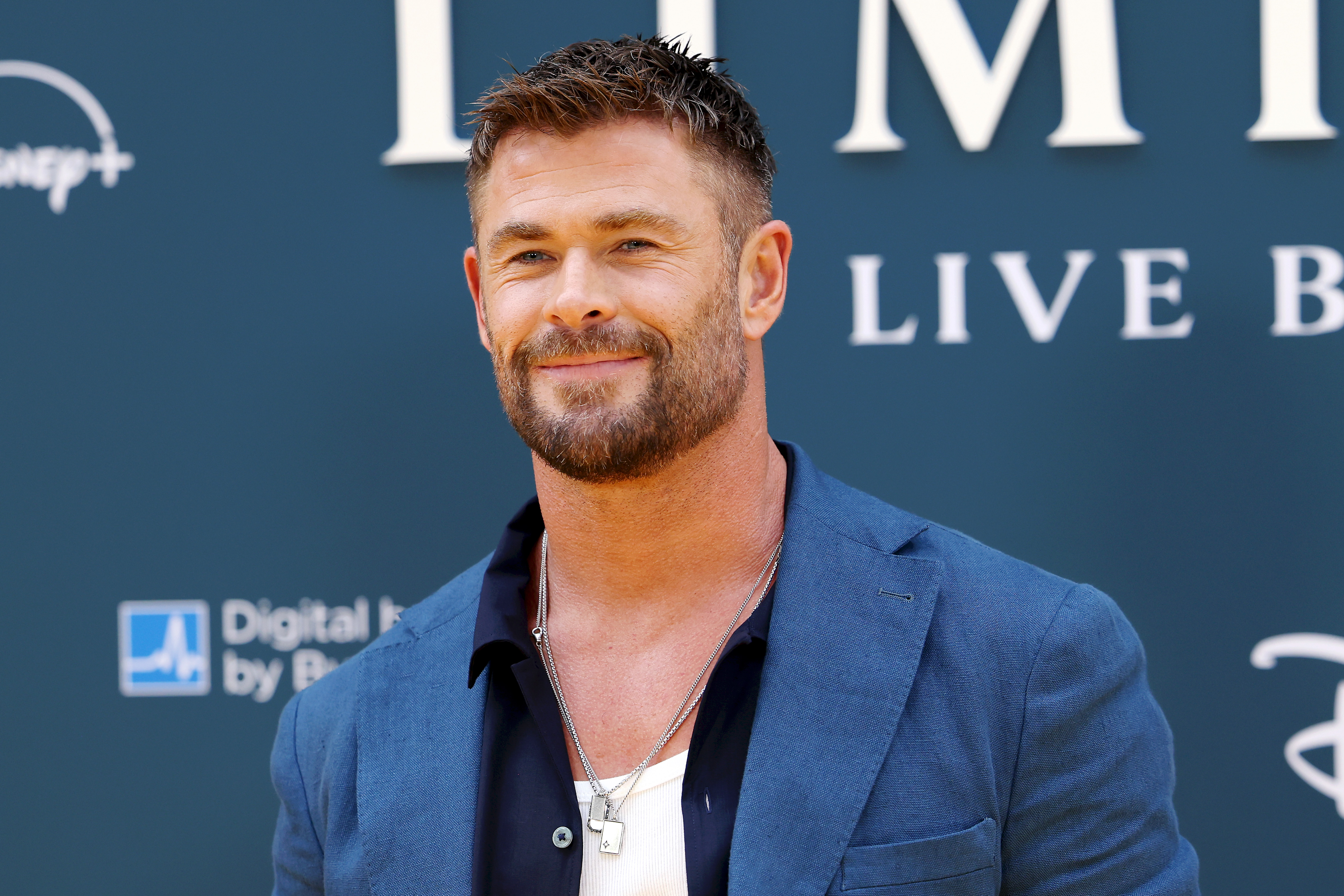 Chris Hemsworth attends the "Limitless: Live Better Now" UK Premiere at Odeon Luxe Leicester Square on July 17, 2025, in London, England. | Source: Getty Images