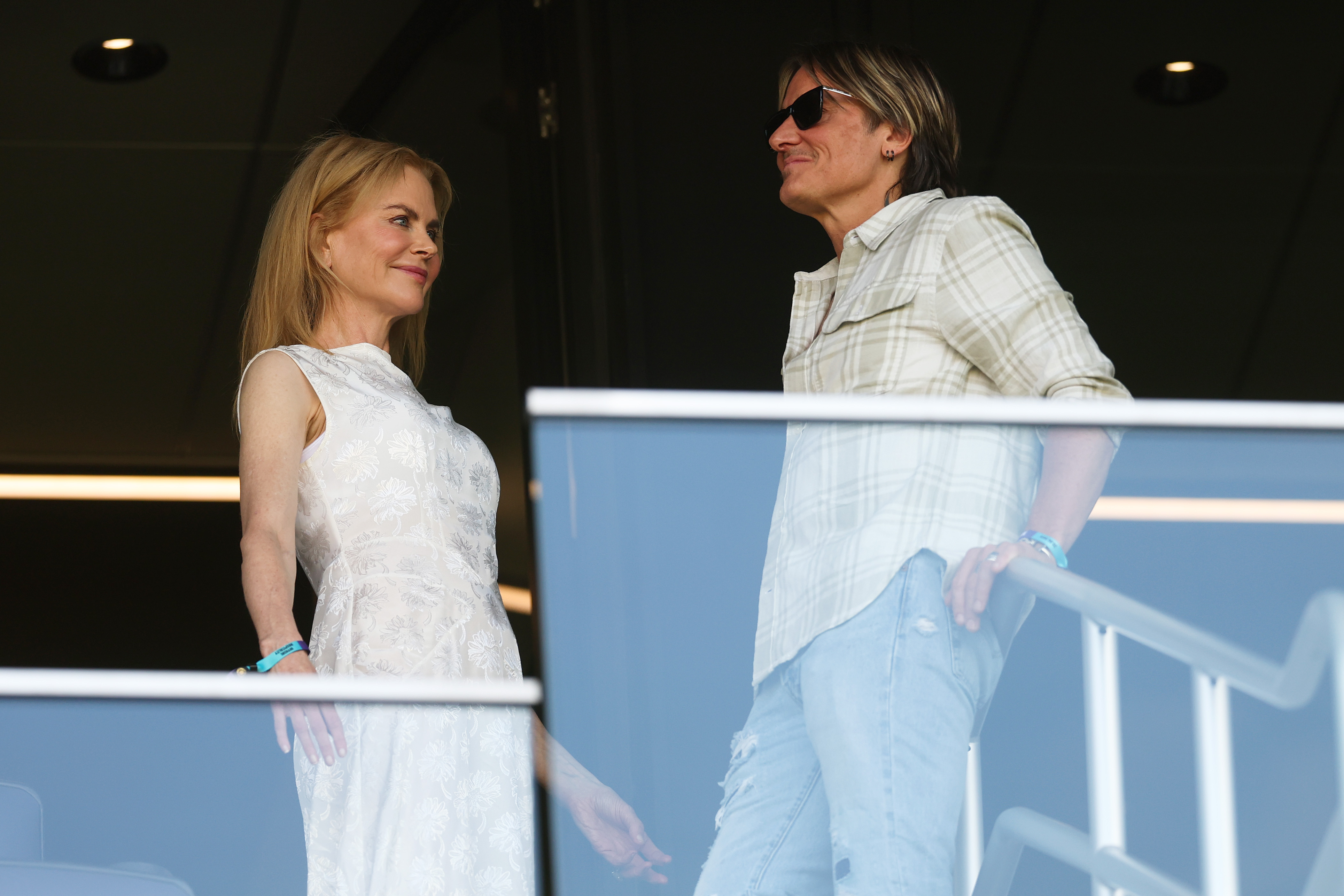 Nicole Kidman and Keith Urban look on during the FIFA Club World Cup 2025 group D match between Los Angeles Football Club and Esperance de Tunis at GEODIS Park on June 20, 2025, in Nashville, Tennessee. | Source: Getty Images