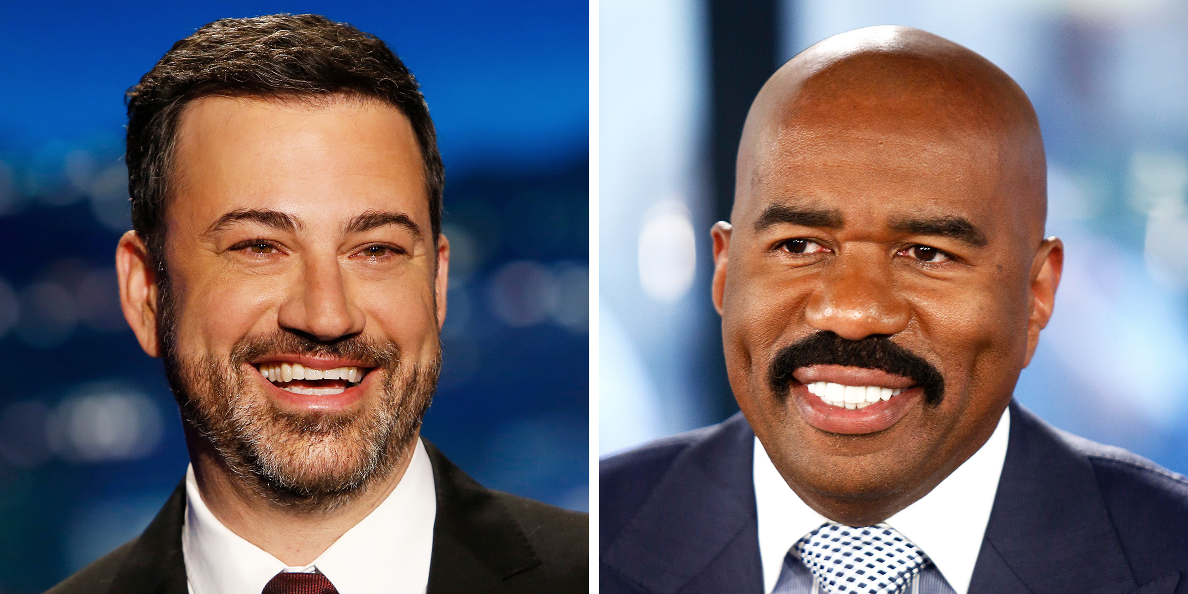 Steve Harvey and Jimmy Kimmel | Source: Getty Images G
