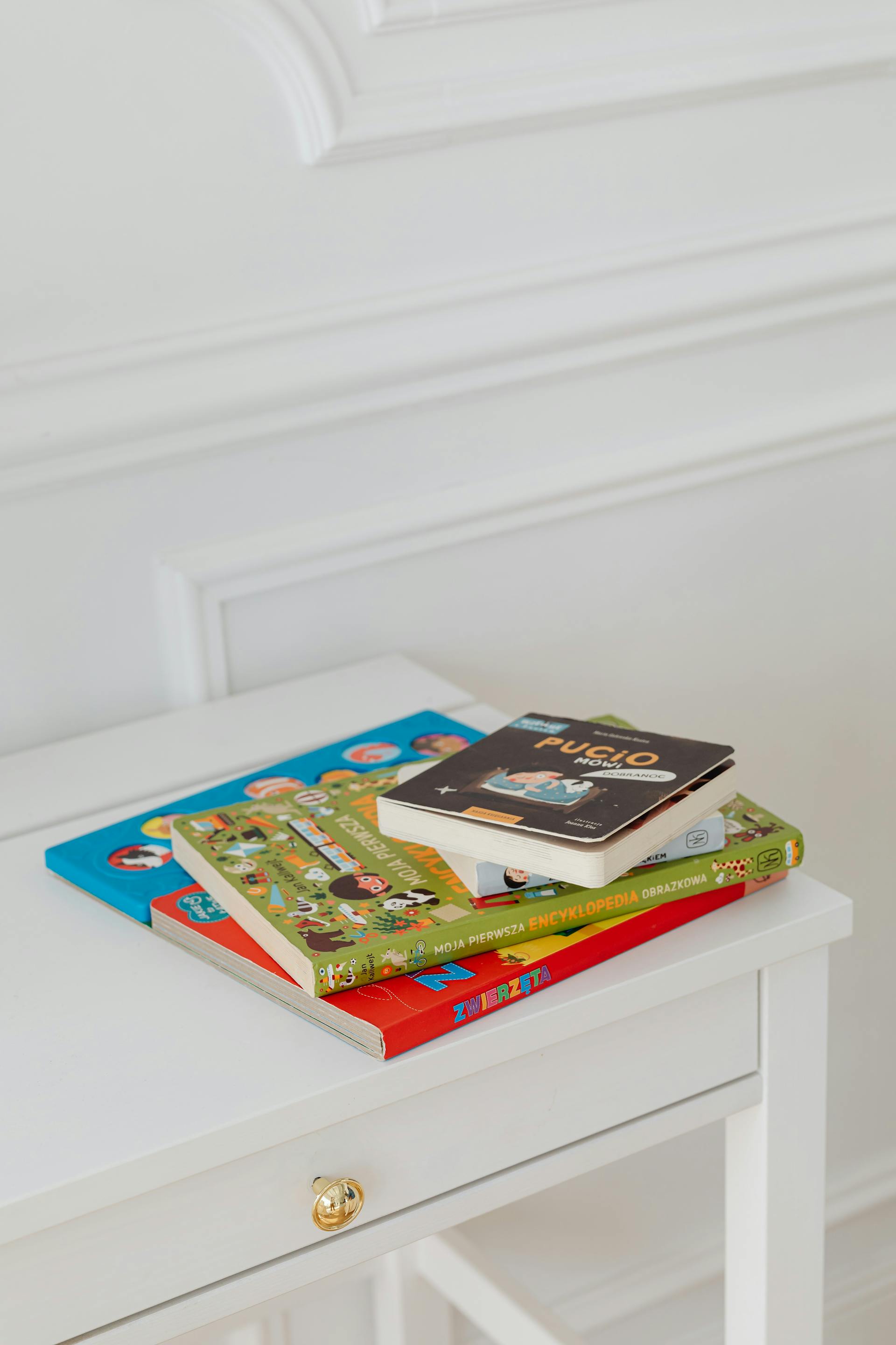 Baby books on a table | Source: Pexels