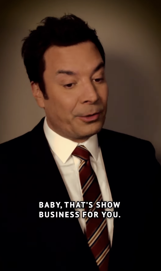 Jimmy Fallon says one of Taylor Swift's famous lines, posted on September 25, 2025. | Source: Instagram/jimmyfallon