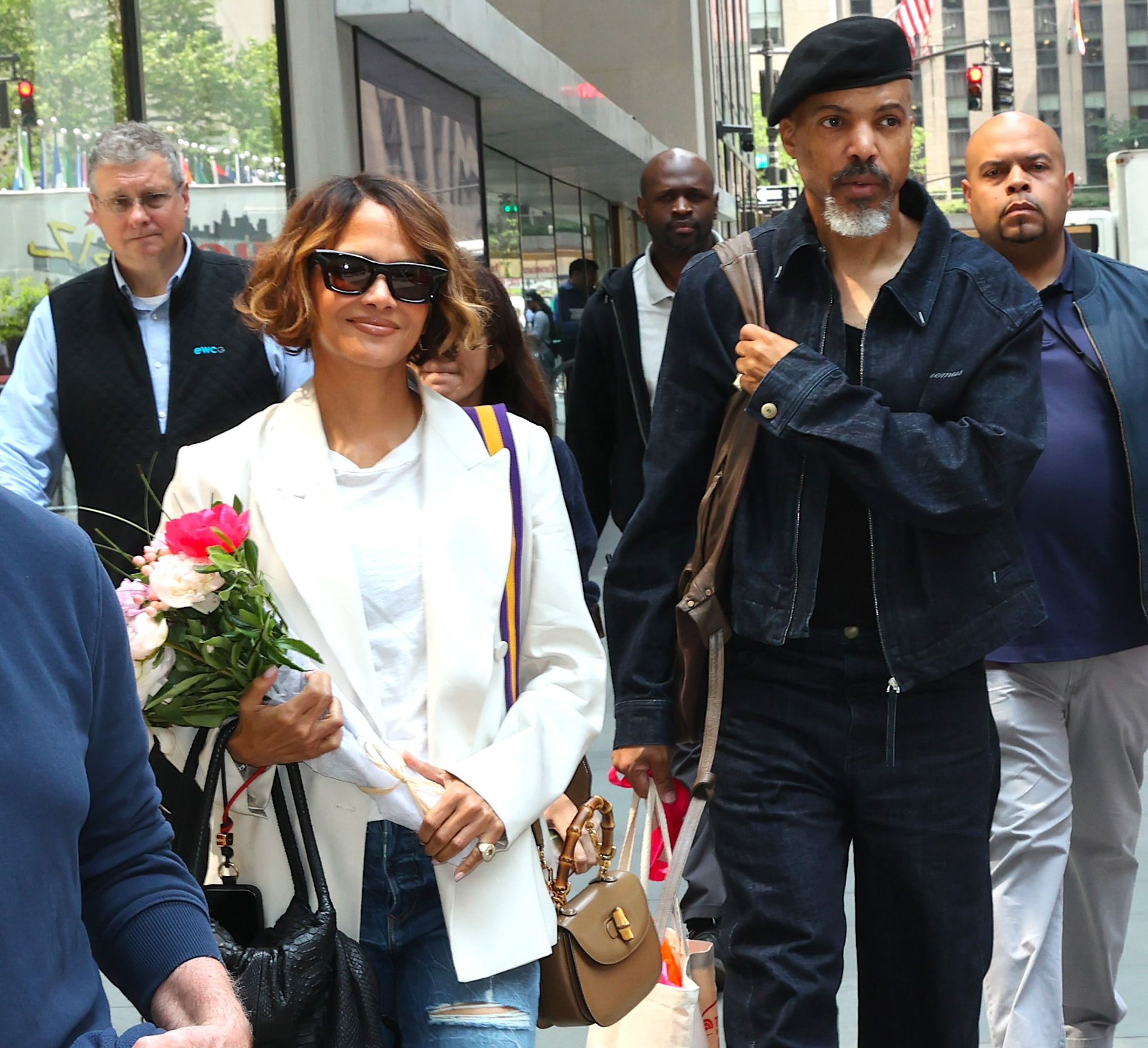 Halle Berry and Van Hunt are seen leaving the "Today" show on June 4, 2025, in New York City. | Source: Getty Images