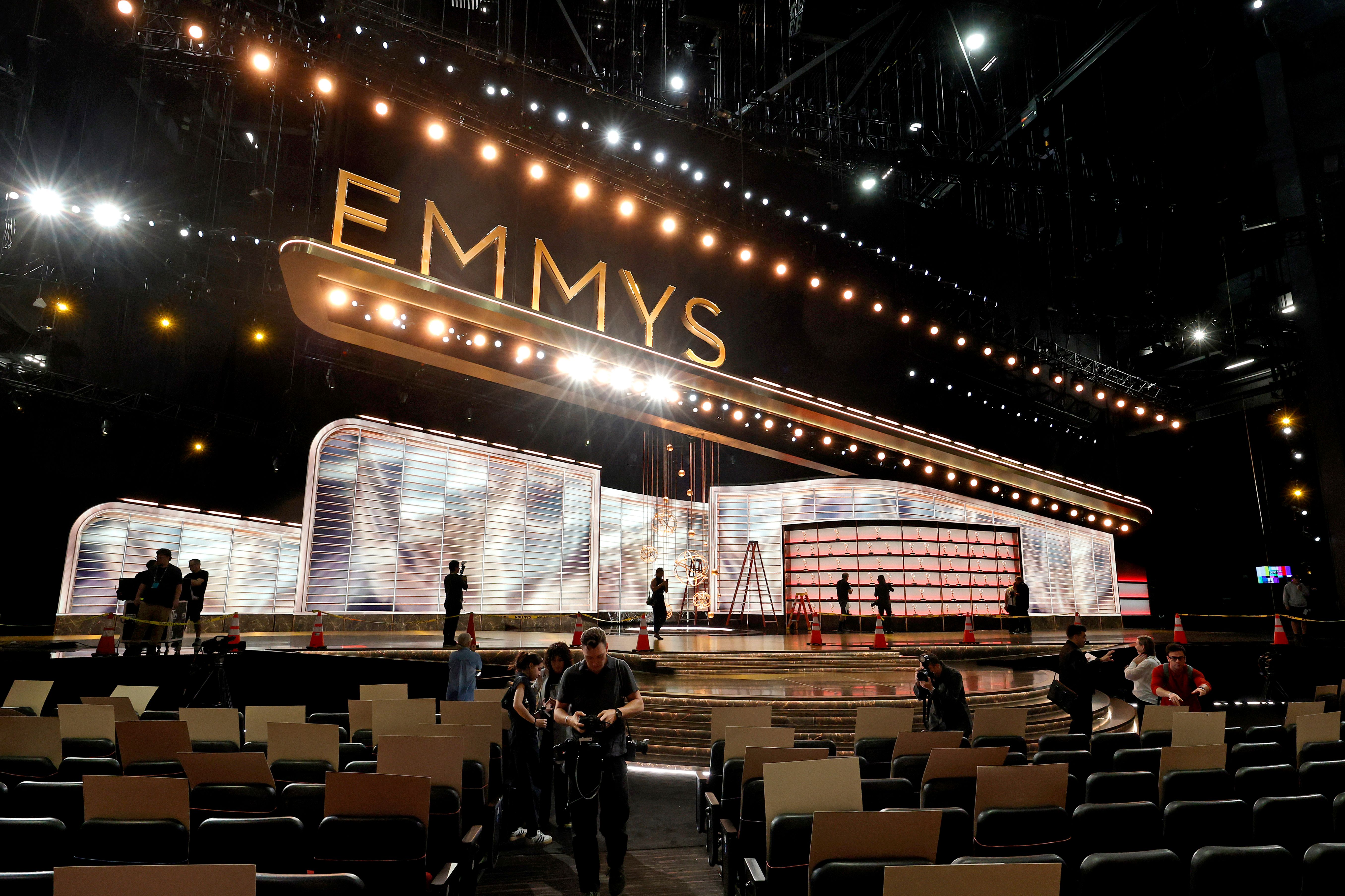A view of the 77th Primetime Emmys Press Preview is seen at Peacock Theater on September 11, 2025 in Los Angeles, California. | Source: Getty Images