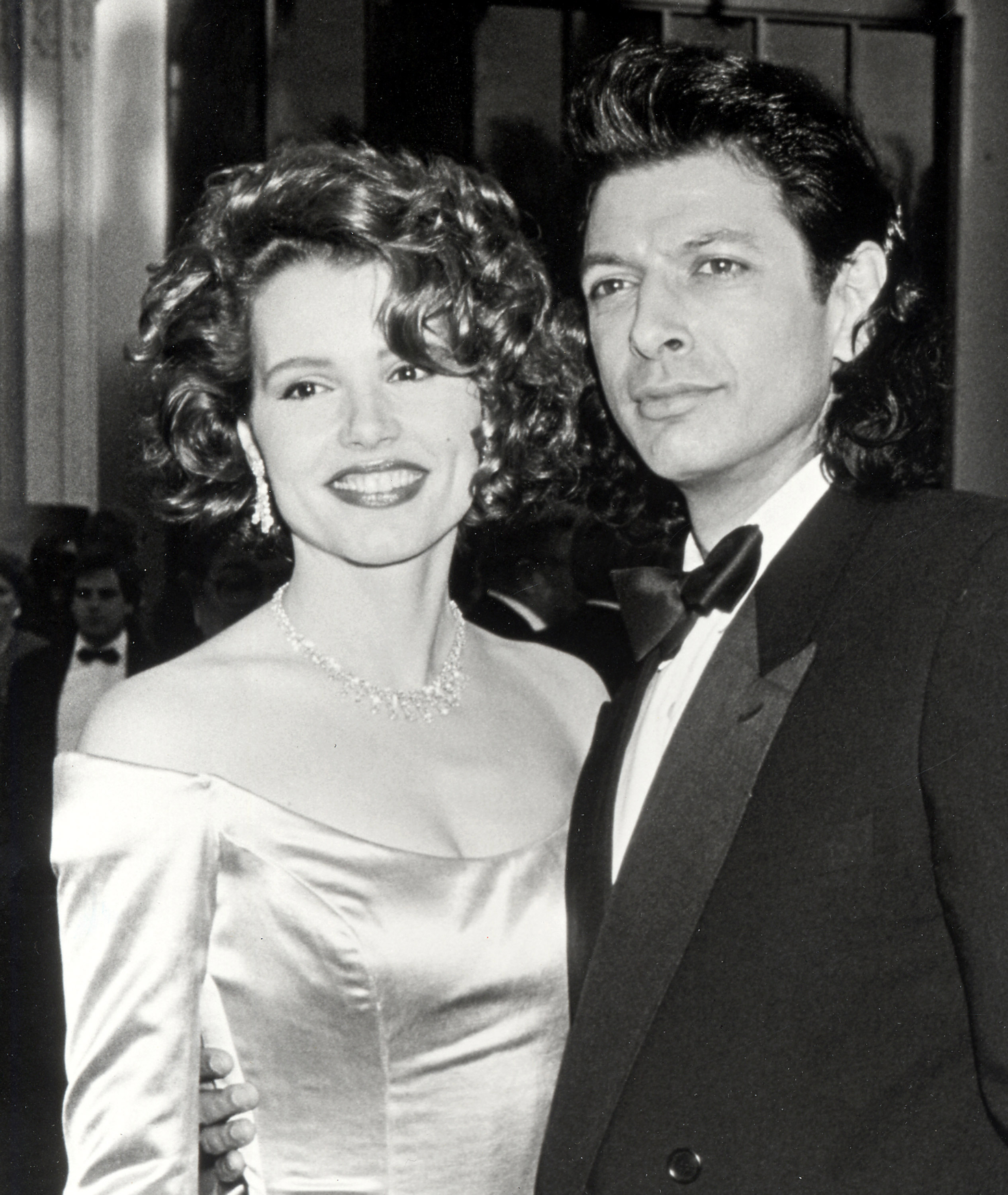 Geena Davis and Jeff Goldblum during the 61st Annual Academy Awards at Shrine Auditorium on March 29, 1989 in Los Angeles, California. | Source: Getty Images