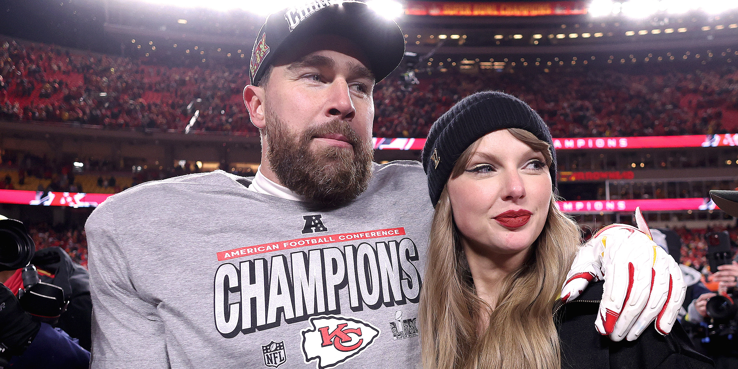 Travis Kelce and Taylor Swift | Source: Getty Images