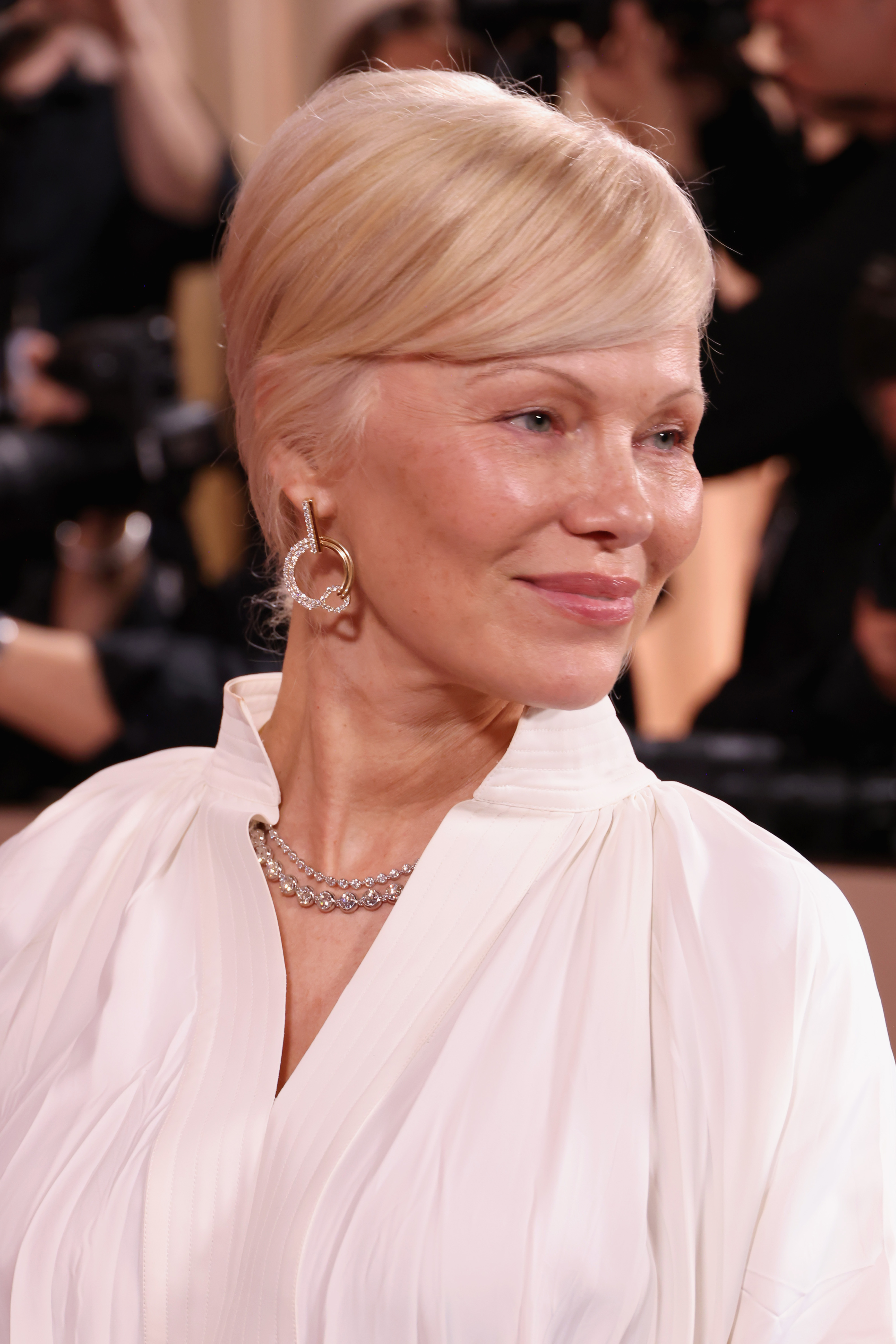 Pamela Anderson attends the 83rd Annual Golden Globe Awards at The Beverly Hilton on January 11, 2026 in Beverly Hills, California | Source: Getty Images