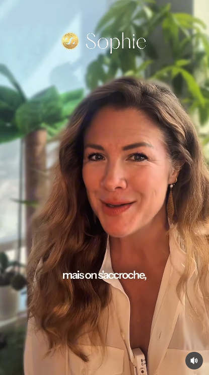 A screengrab from Sophie Grégoire Trudeau's video, dated October 13, 2025. | Source: Instagram/sophiegregoiretrudeau