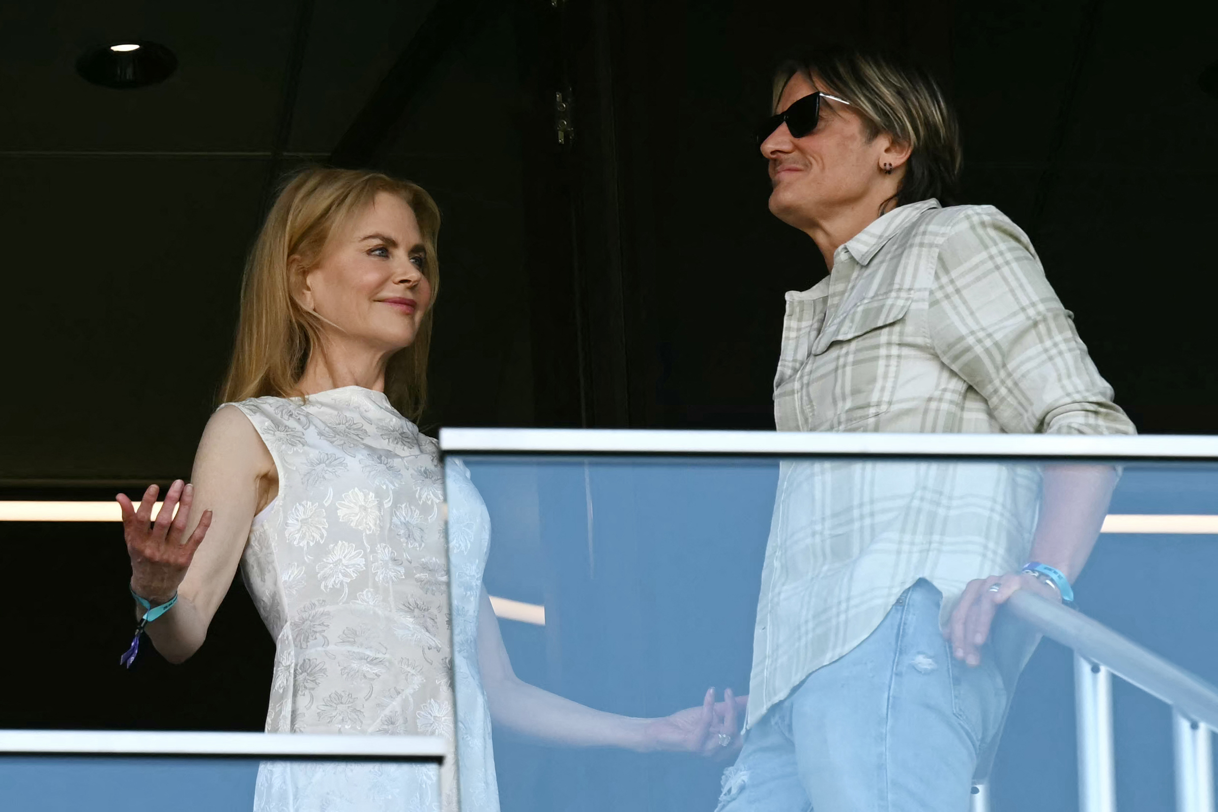 Nicole Kidman and Keith Urban are pictured at the FIFA Club World Cup Group D football match between US Los Angeles FC and Tunis' Esperance Sportive de Tunis at the Geodis Park stadium in Nashville on June 20, 2025 | Source: Getty Images